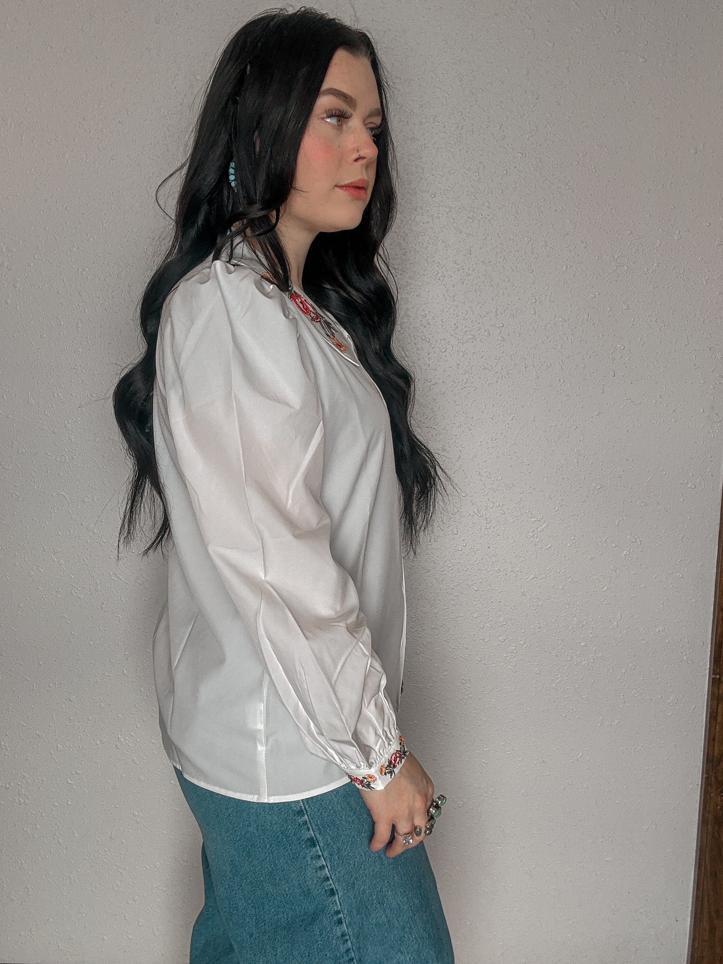 The Macy Embroidered Blouse