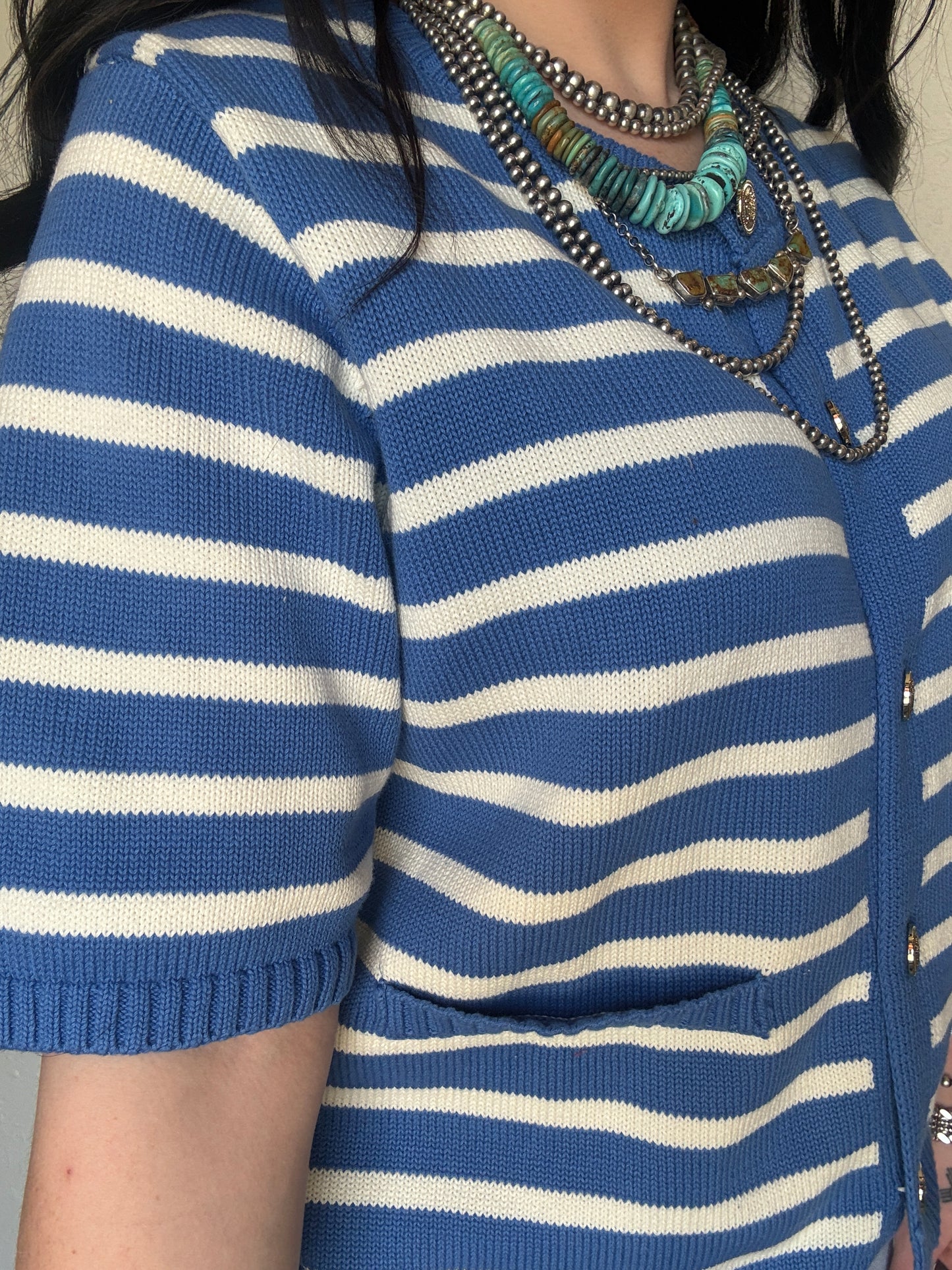 Americana Breeze Knit Top *Blue