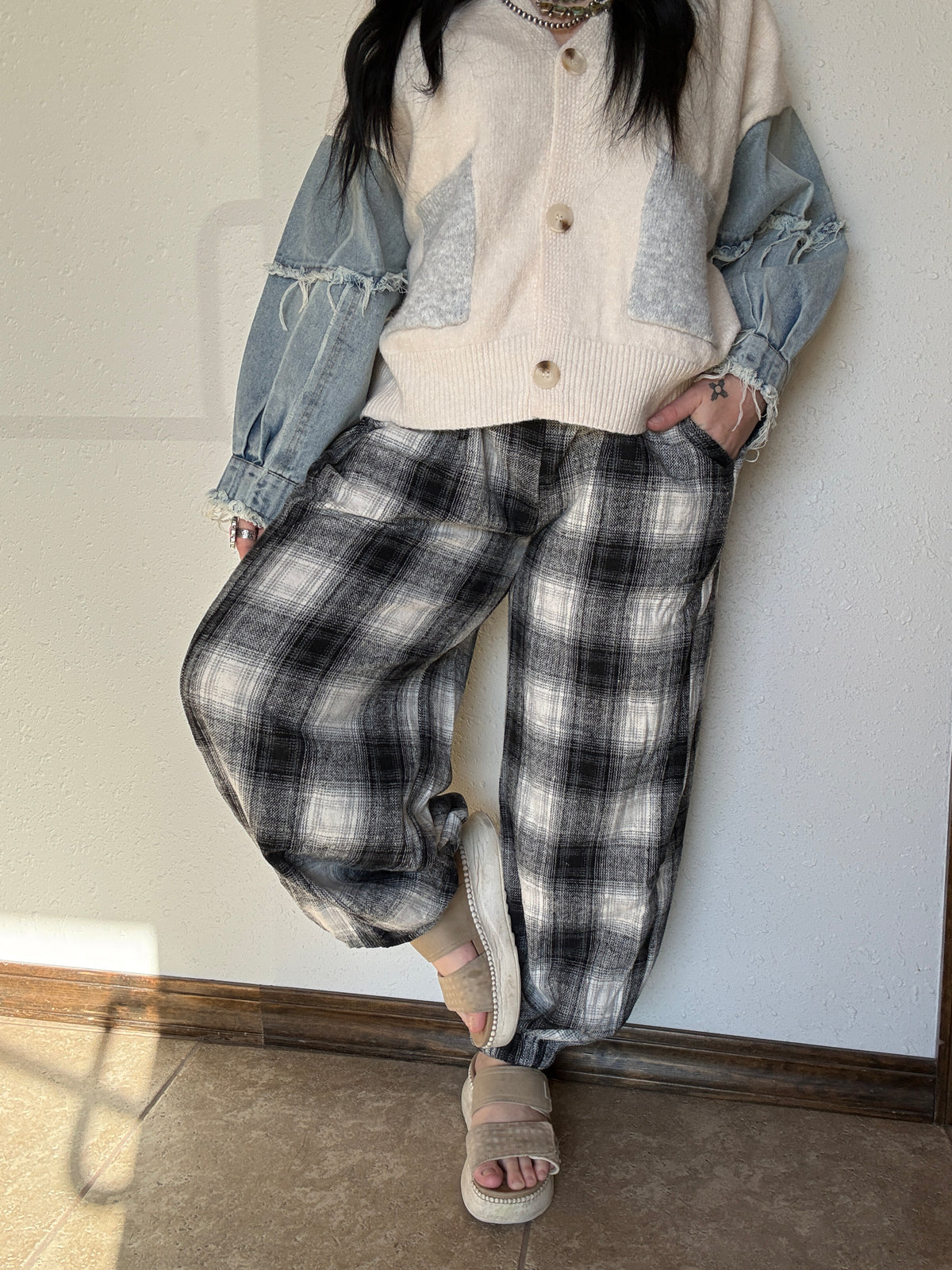 The Megs Plaid Jogger
