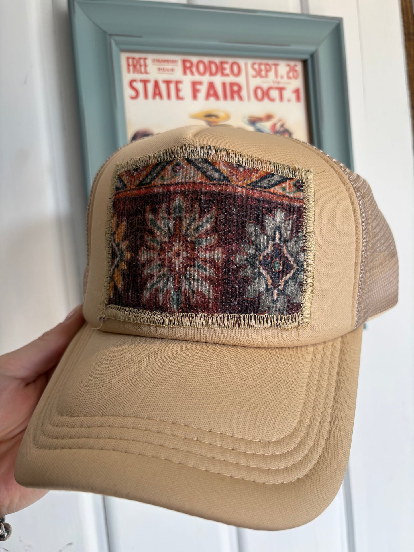 Maroon Tapestry Hat