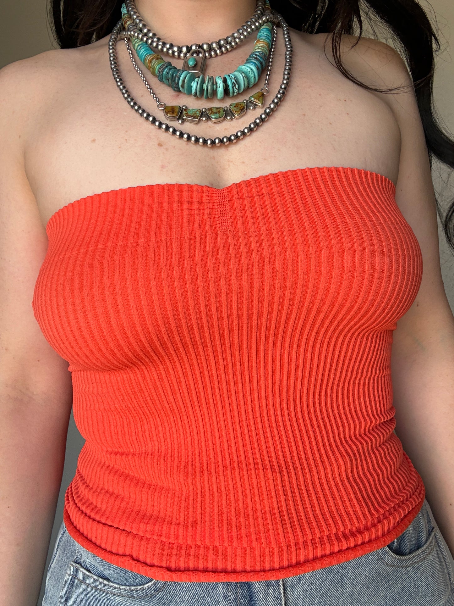 Fitted Tube Top *Pink Conch