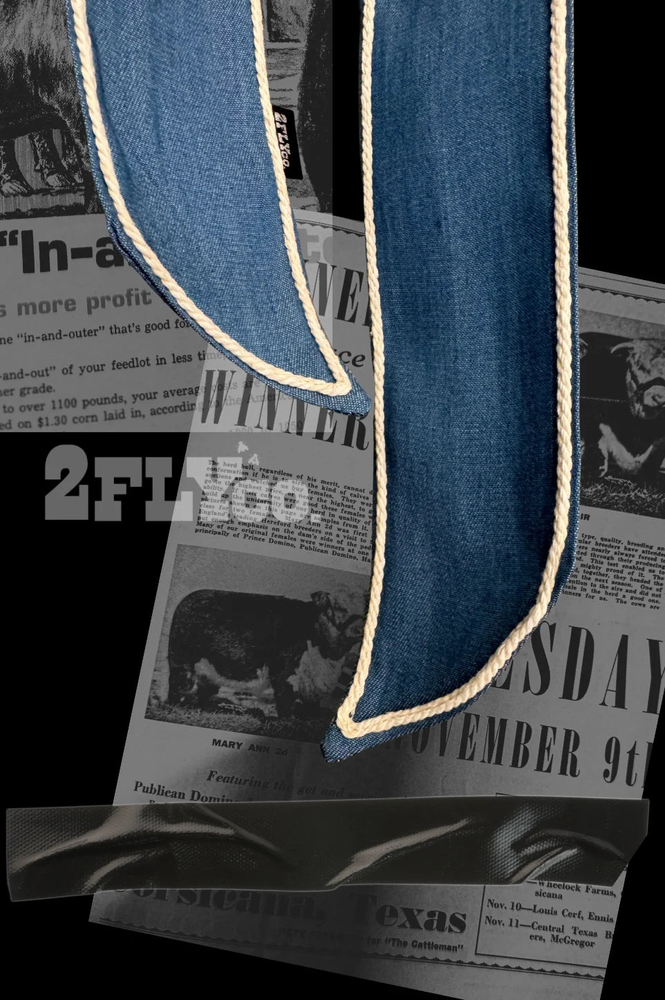 Trail Knot Denim Twilly