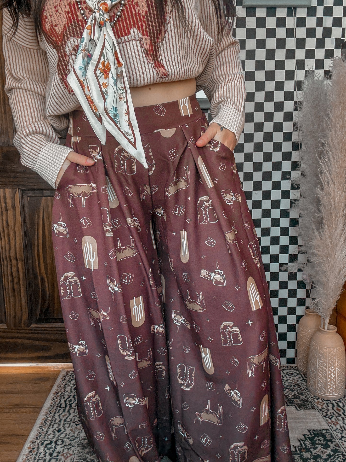 Viva Las Vegas Trousers *Brown