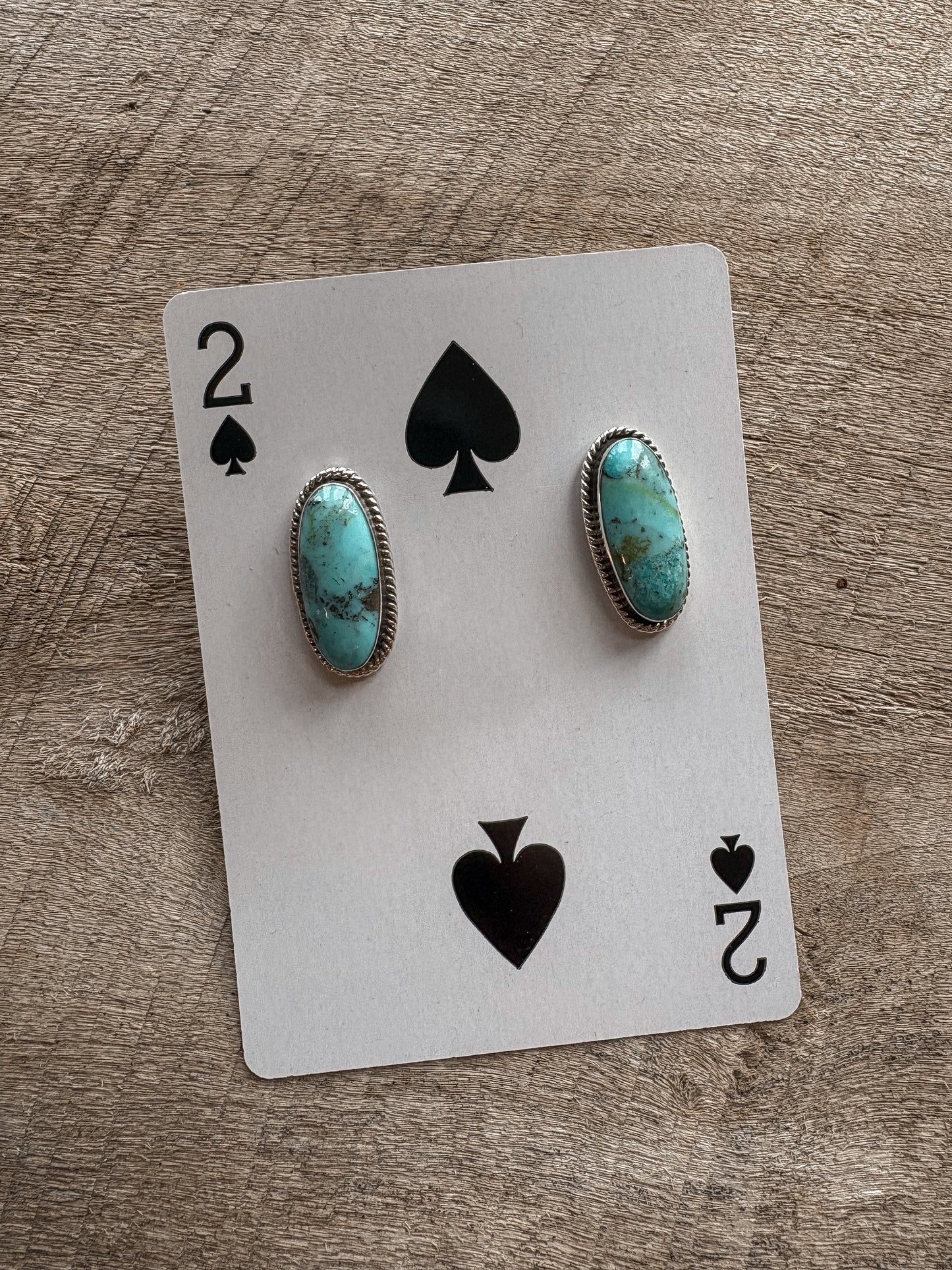 Turquoise Oval Posts