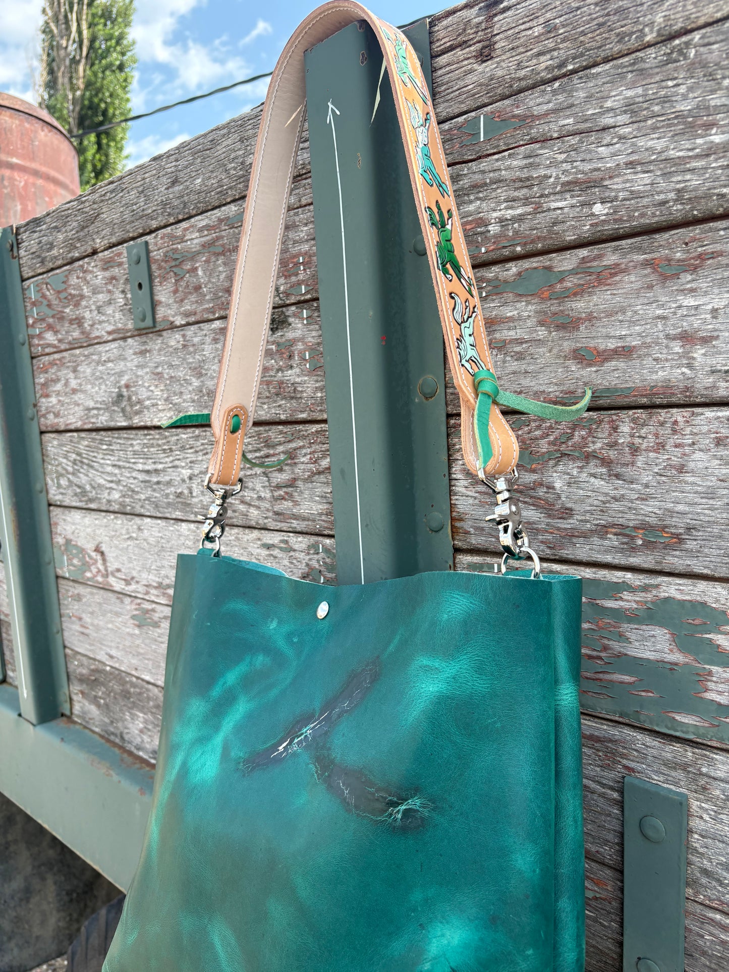 Wild Ponies Tote Bag *Teal