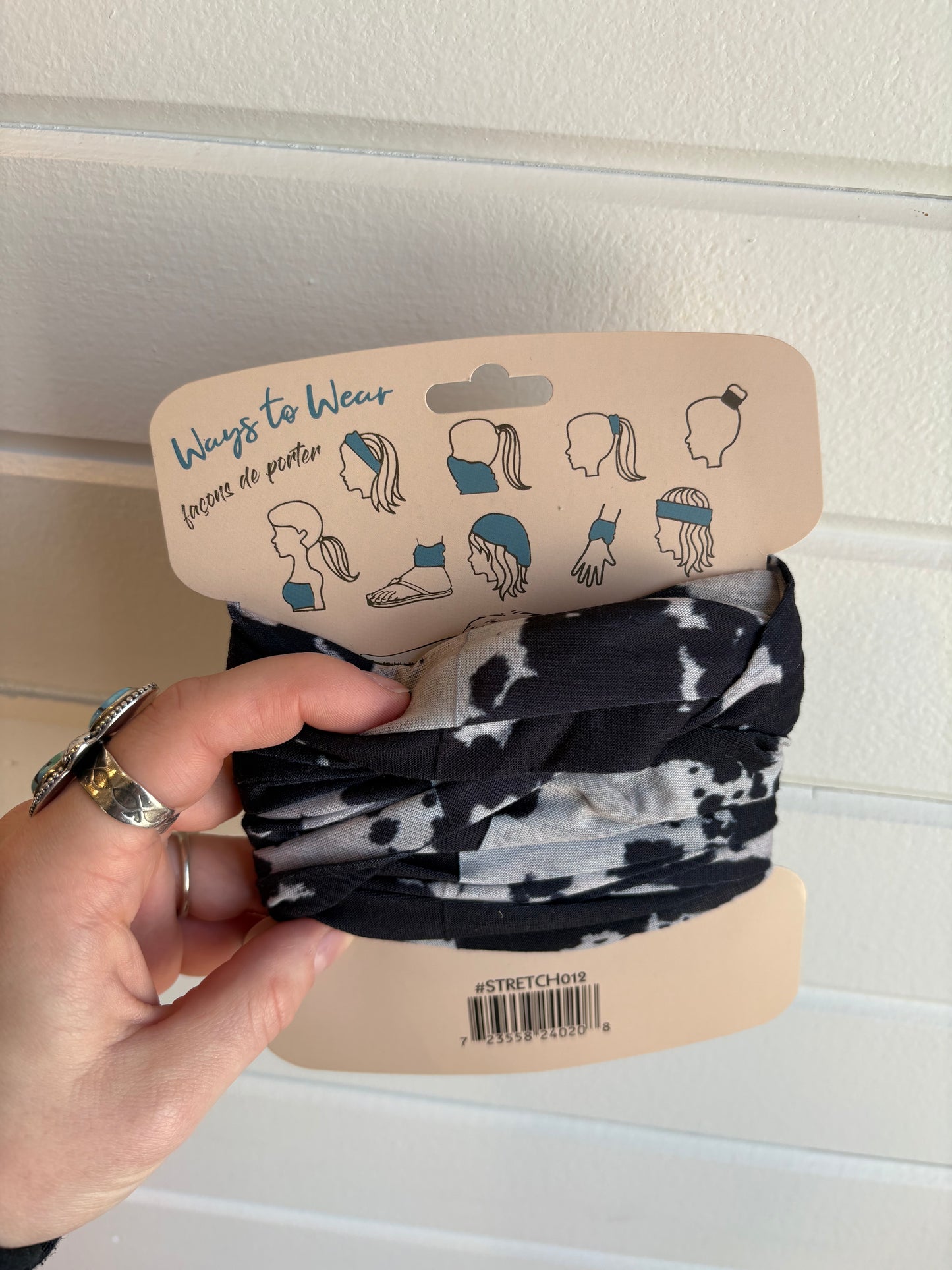 Cow Print Stretch Wrap