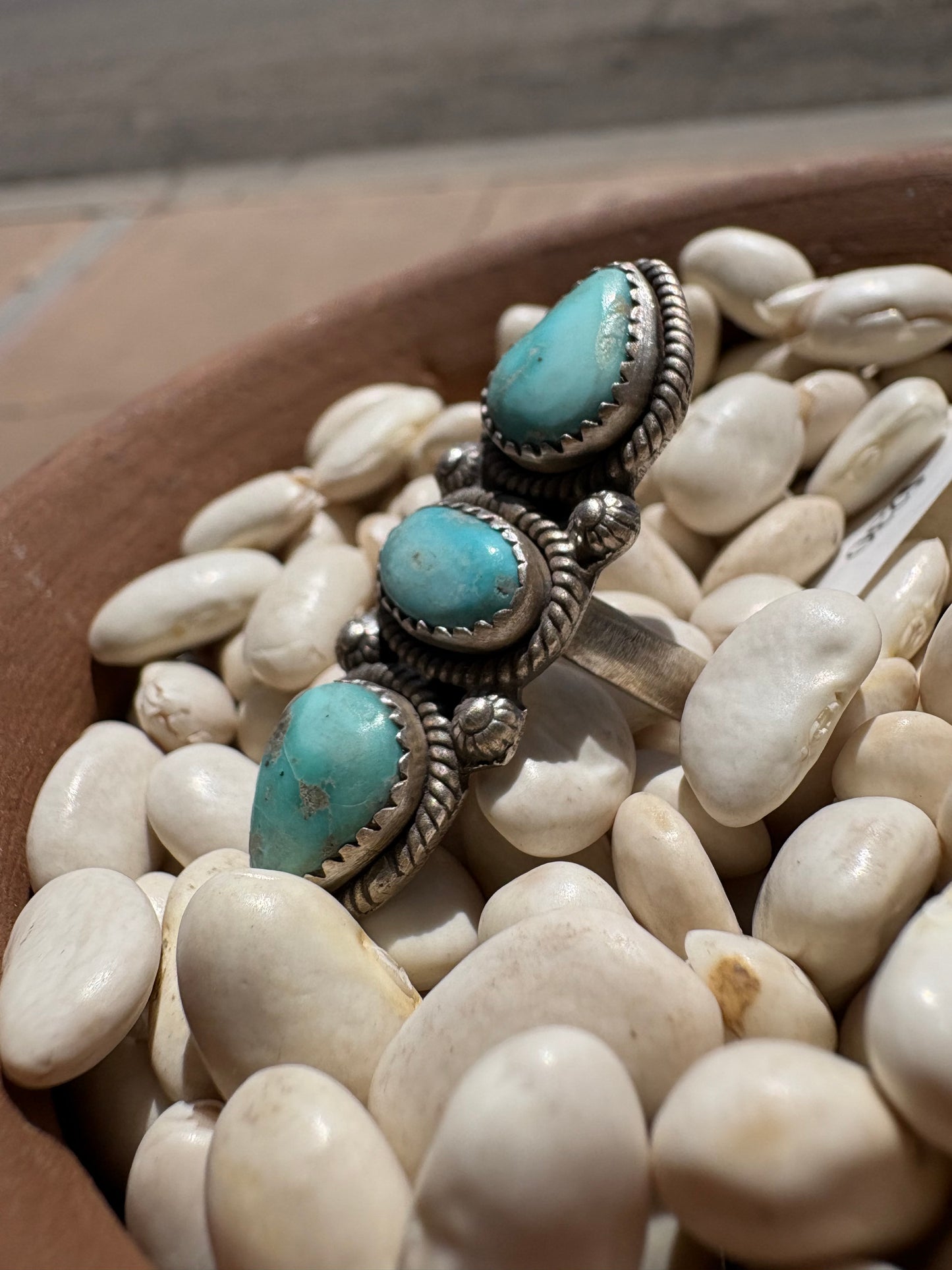 White Water TurquoiseAdjustable Ring