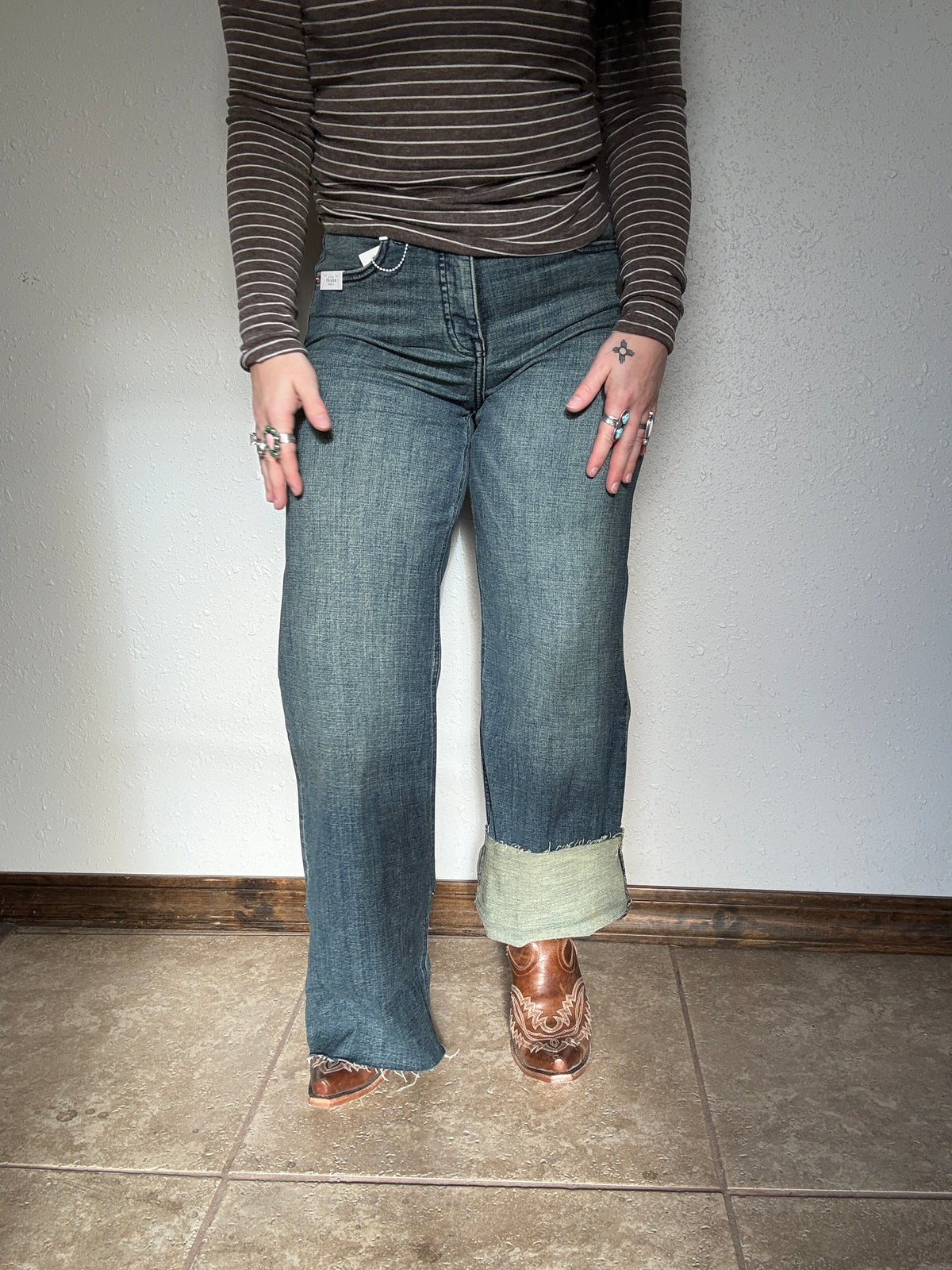 INSEAM TRANSFORM HIGH RISE TUMMY CONTROL VINTAGE WIDE LEG JEANS