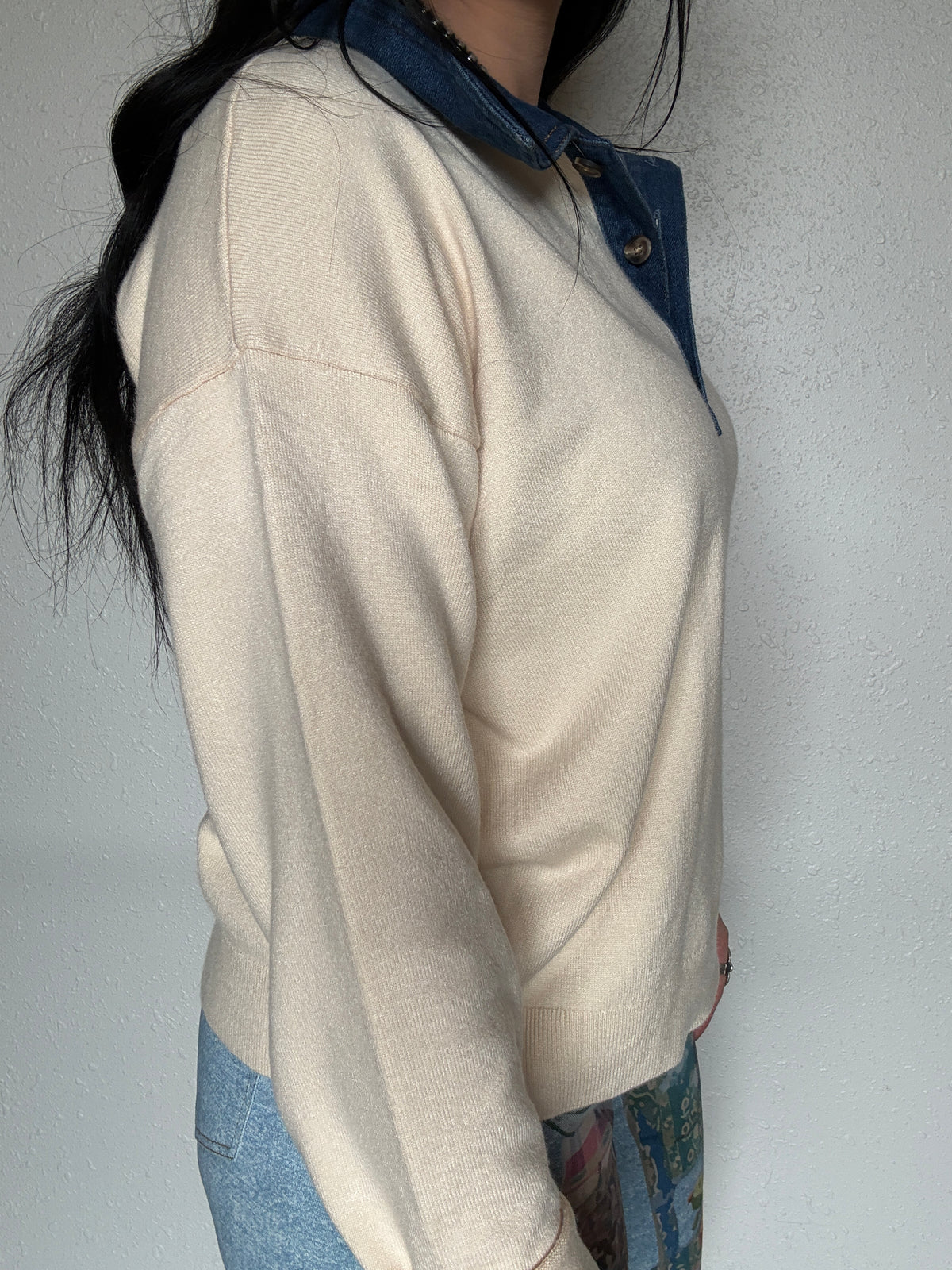 The Denim Way Sweater *Cream