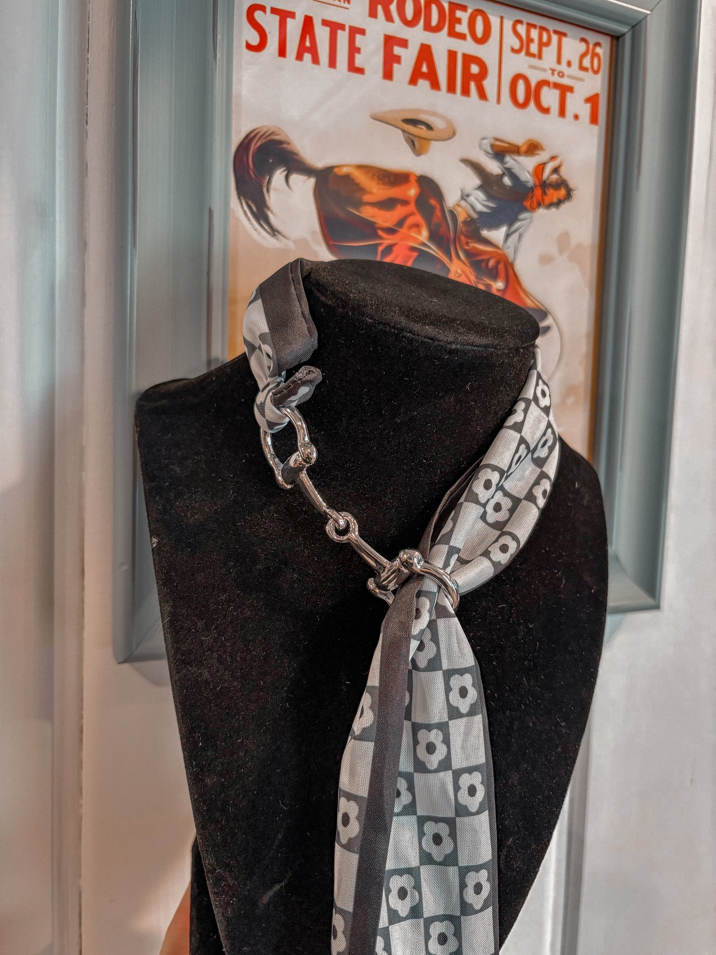 Silver Snaffle Bit Scarf Slide