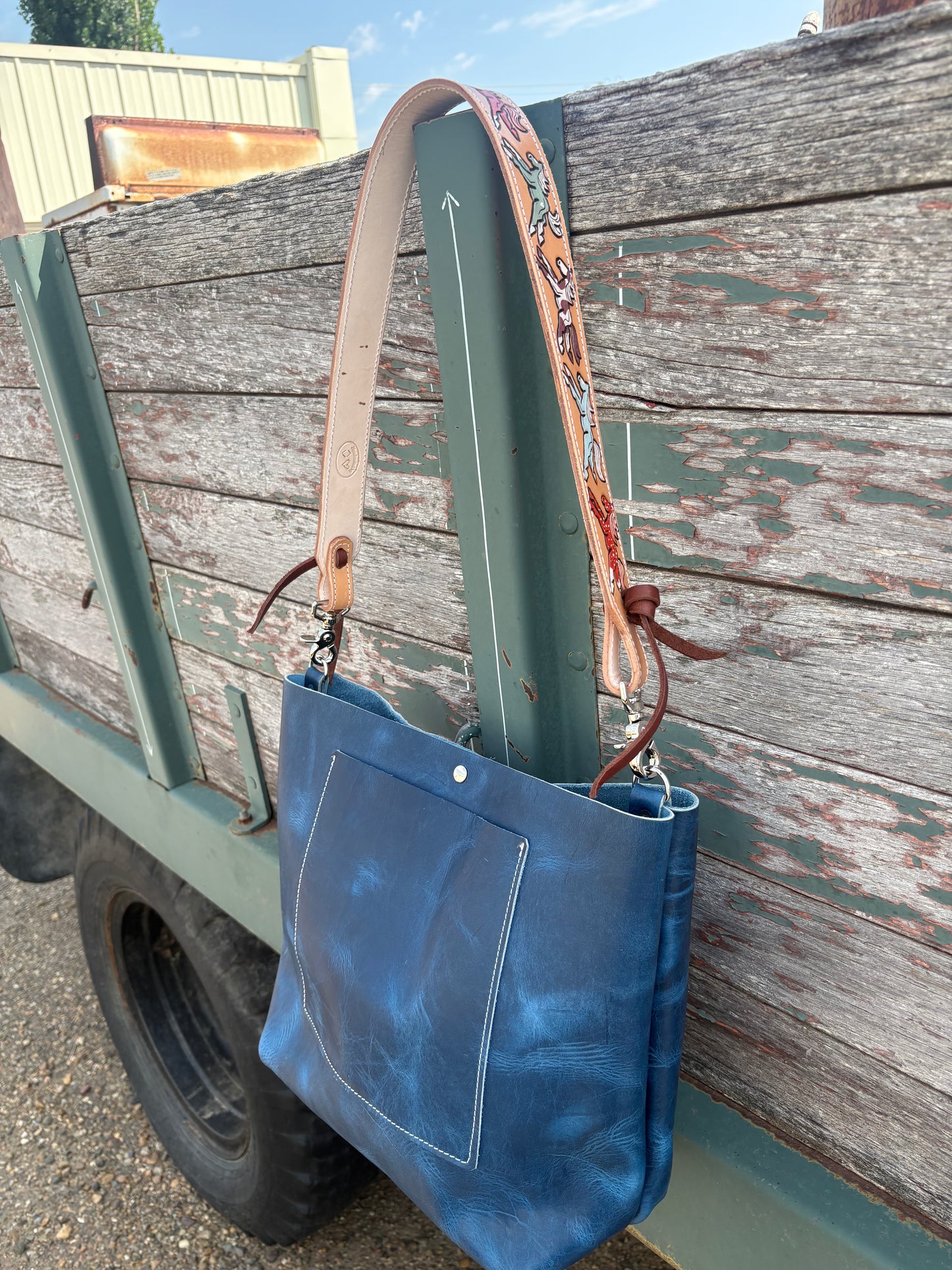 Wild Ponies Tote Bag *Blue