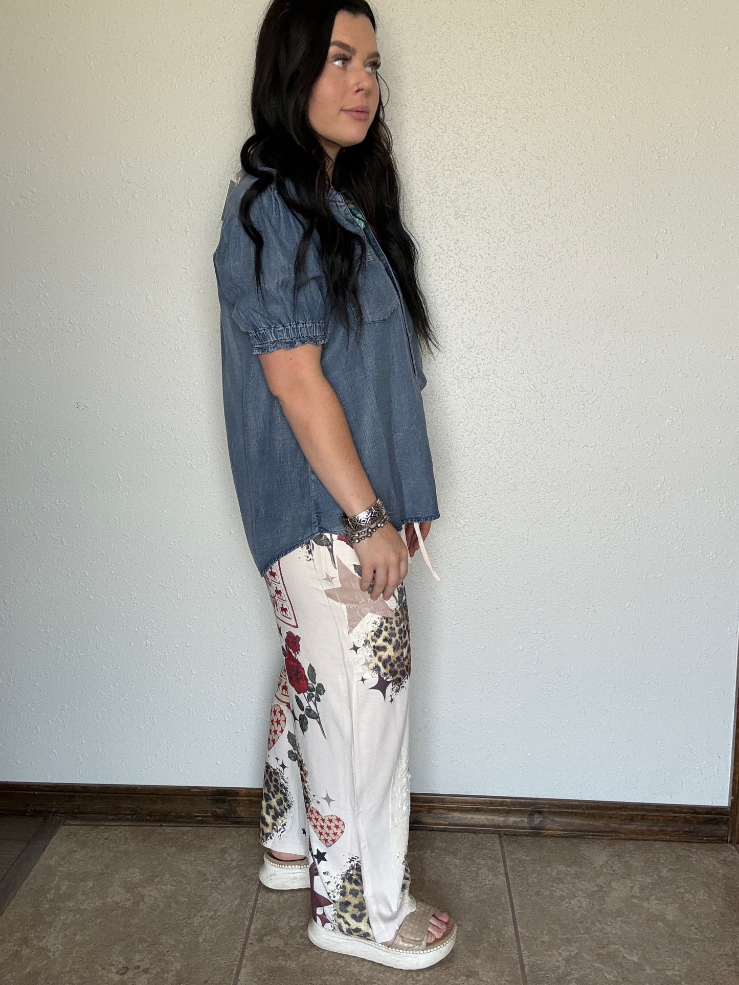 The Star Leopard Drawstring Pants