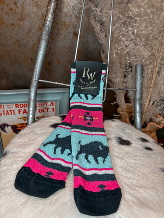 Boot Sock *Pink Buffalo