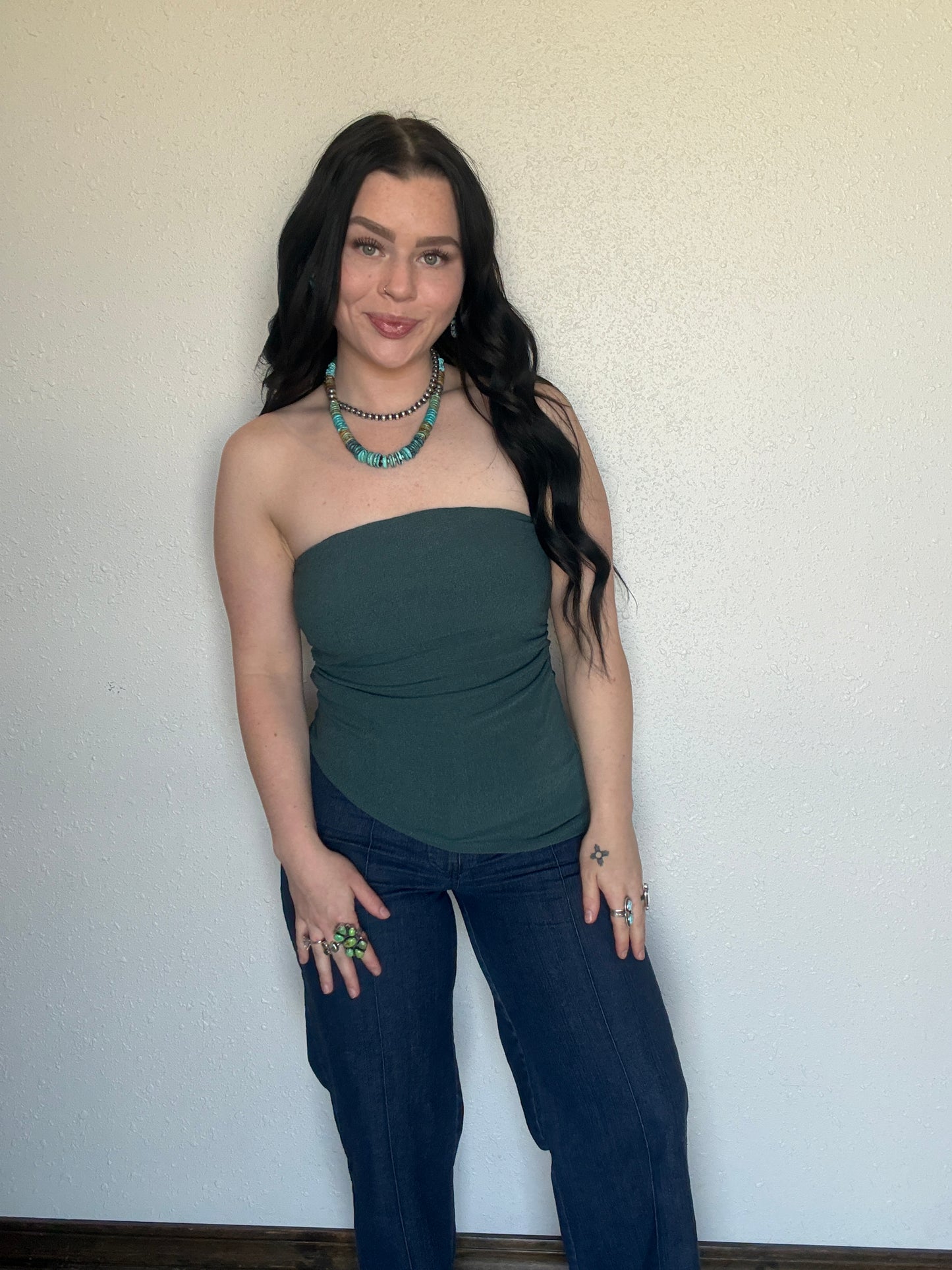 The Tally Tube Top *Turquoise