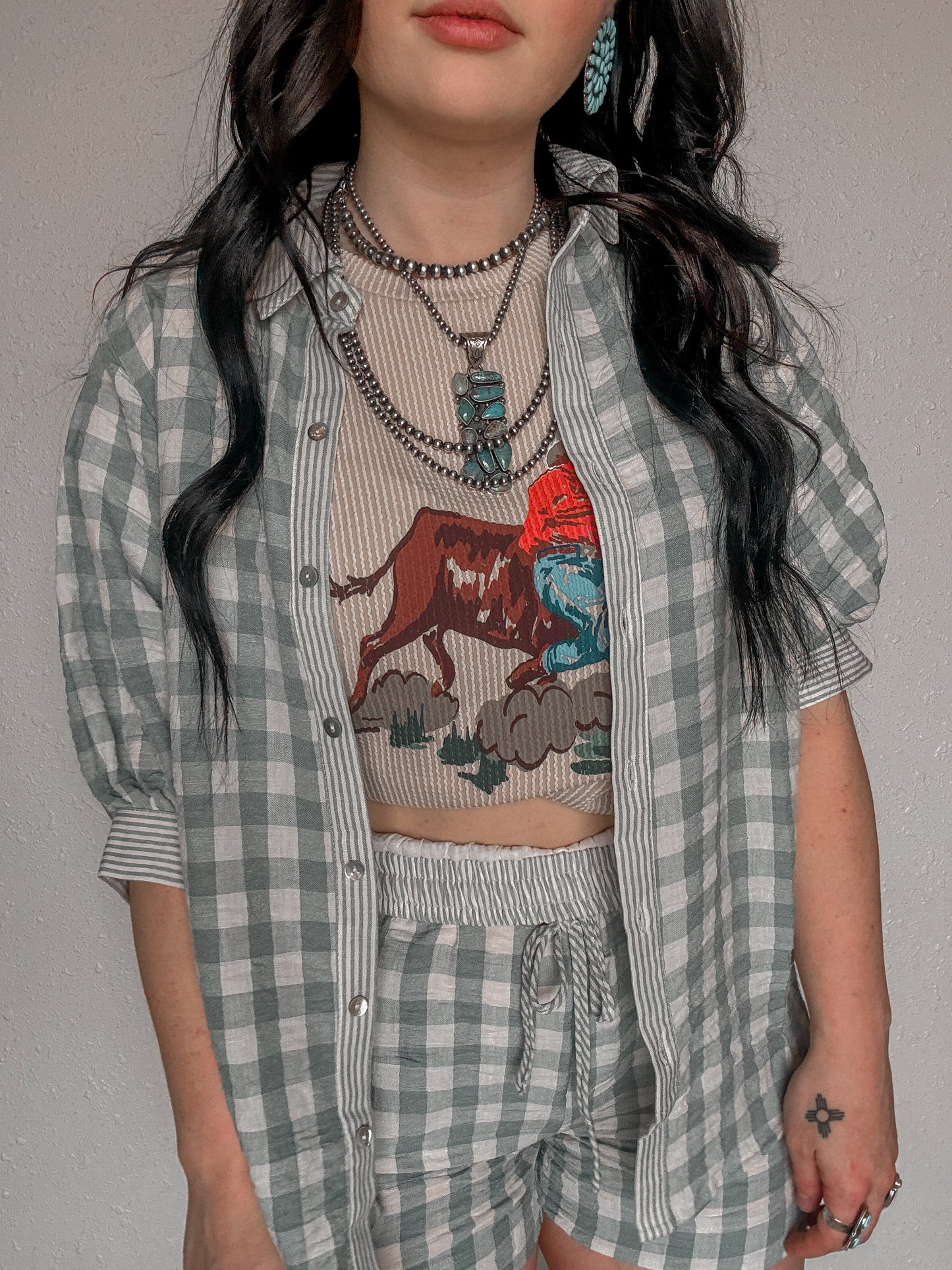 Prairie Breeze Gingham Set