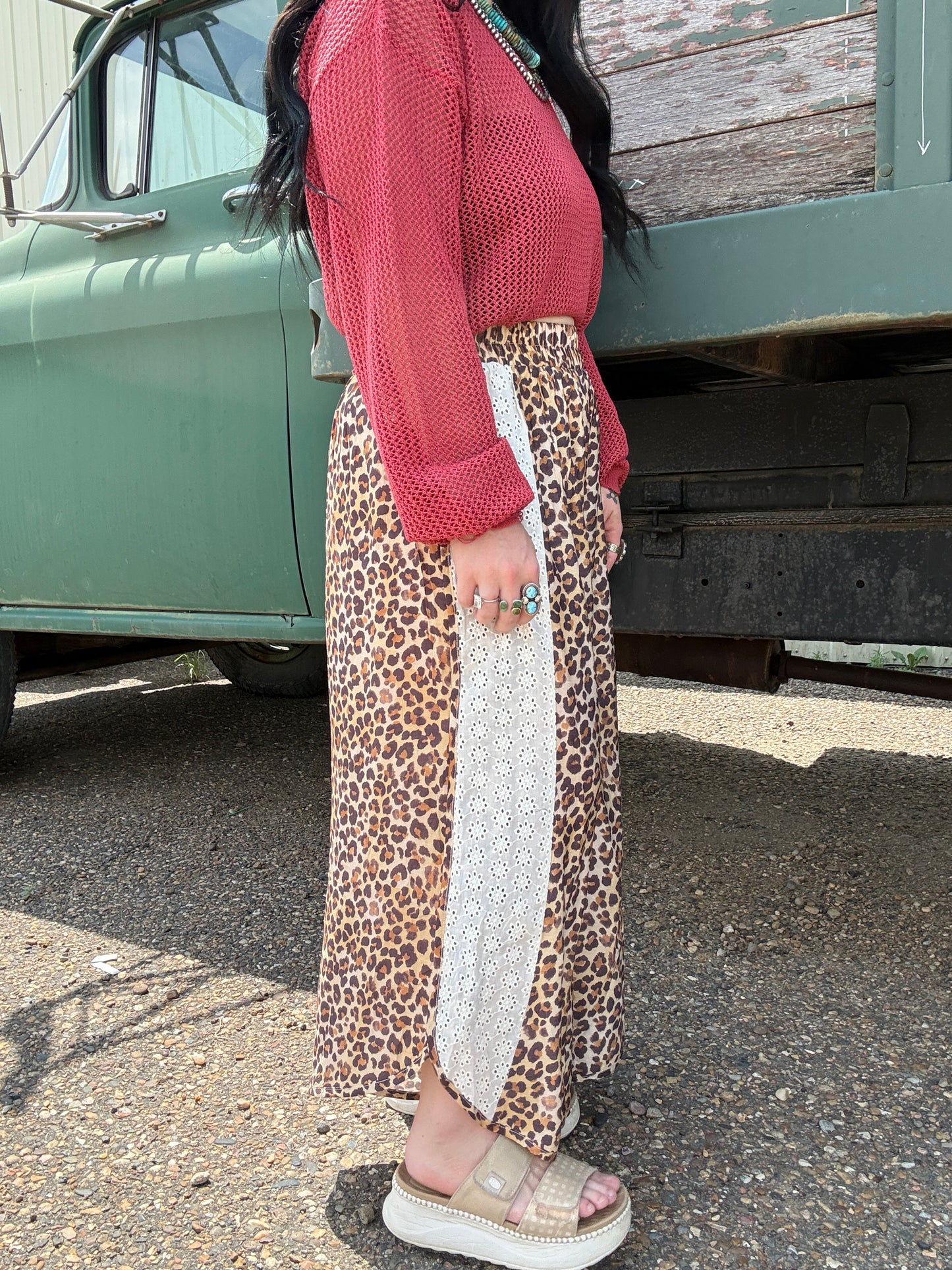 Liberty Leopard Wide Leg Pants