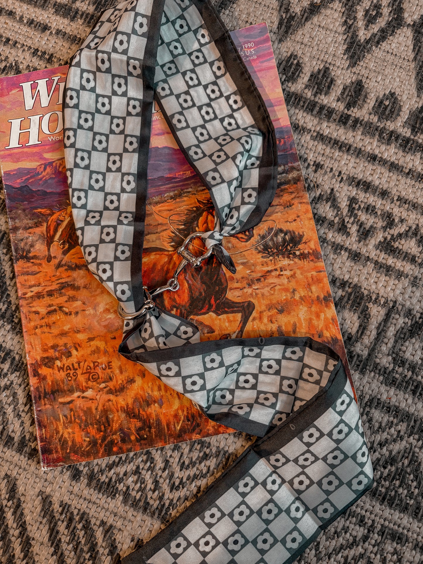 Silver Snaffle Bit Scarf Slide