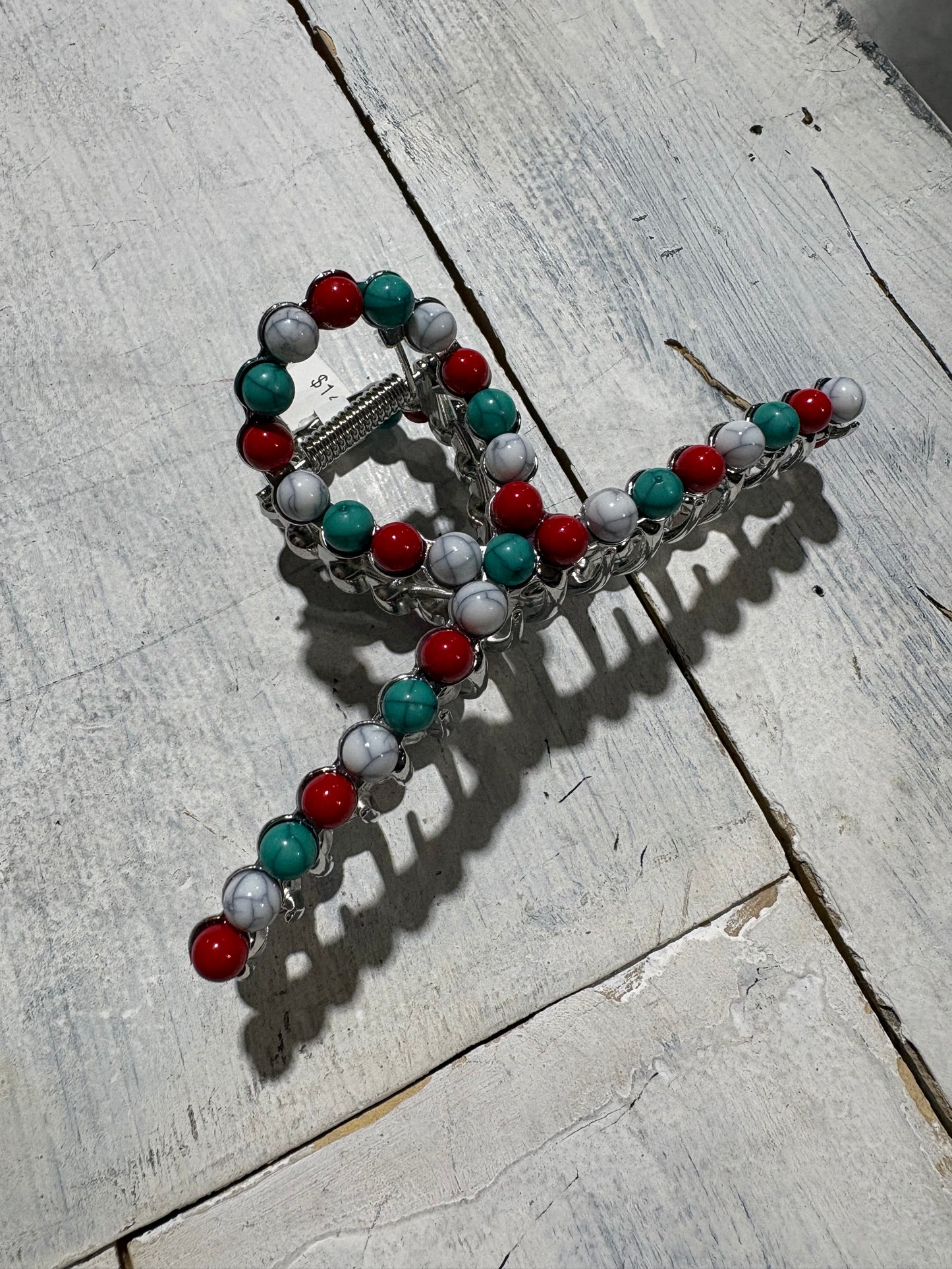 Red White & Blue Claw Clip