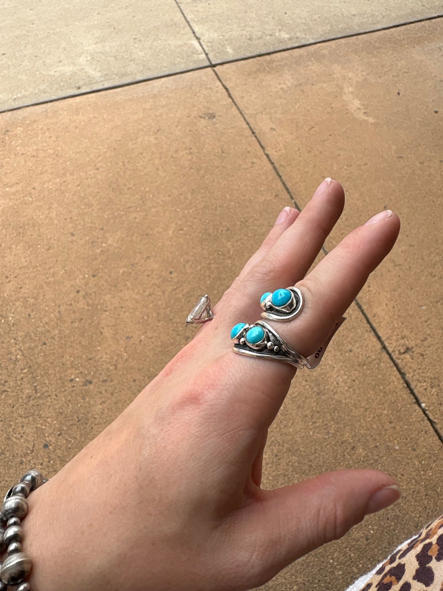 Adjustable Turquoise Wrap Ring