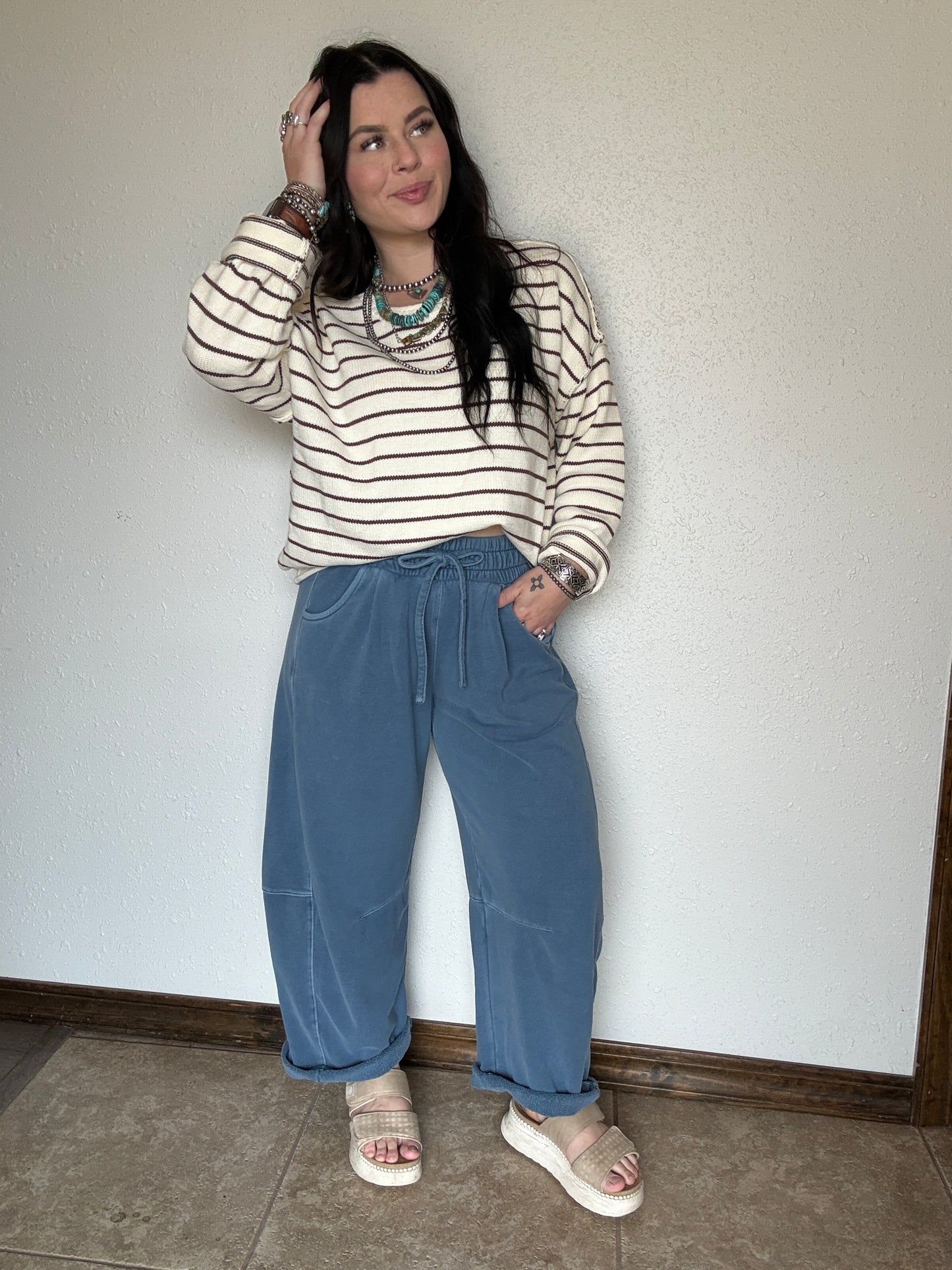 The Blue Cowboy Barrel Sweatpant