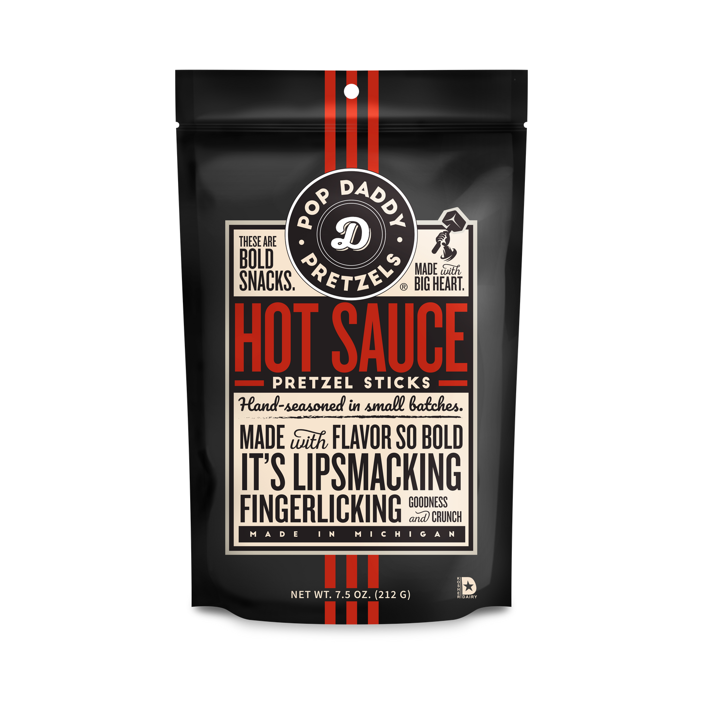 Seasoned Pretzels - 7.5oz - Hot Sauce