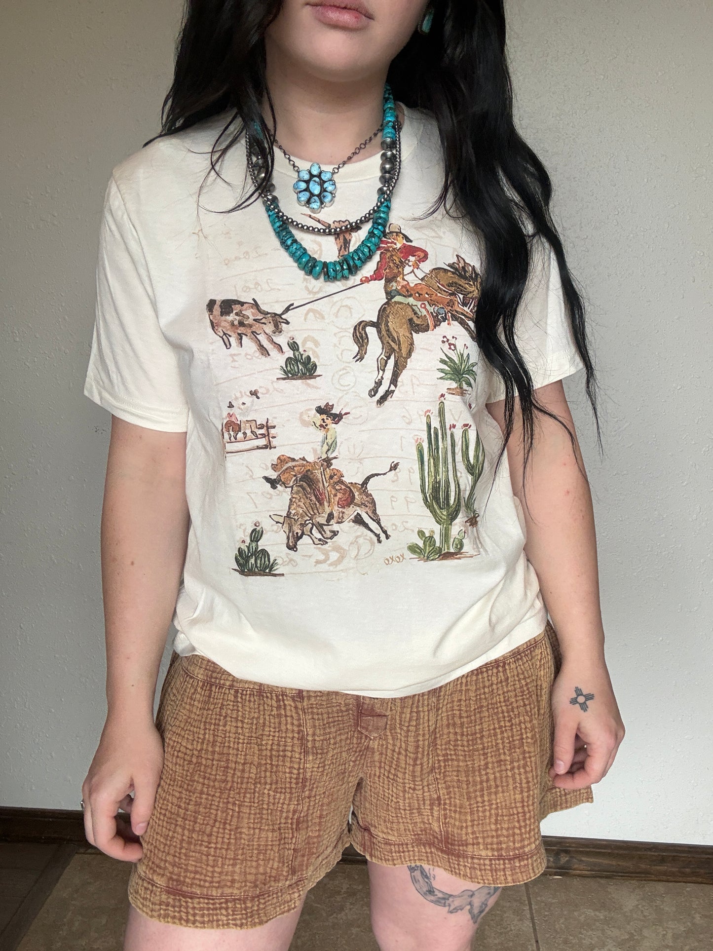 Grandpas Wallpaper XOXO ART Hand-drawn Tee