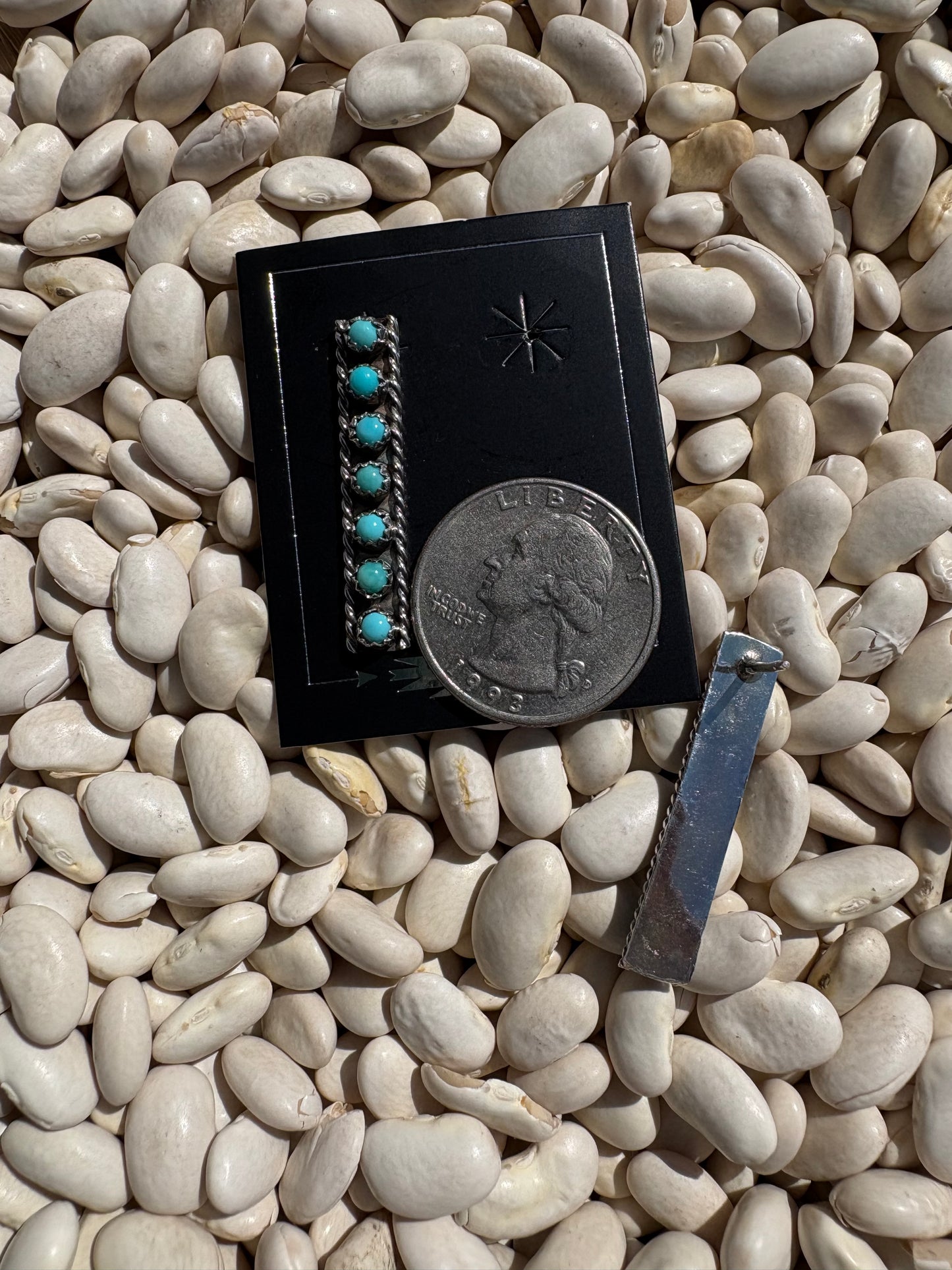 7 Stone Bar Earrings