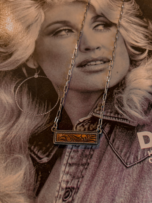 Mini Copper & Silver Bar Necklace