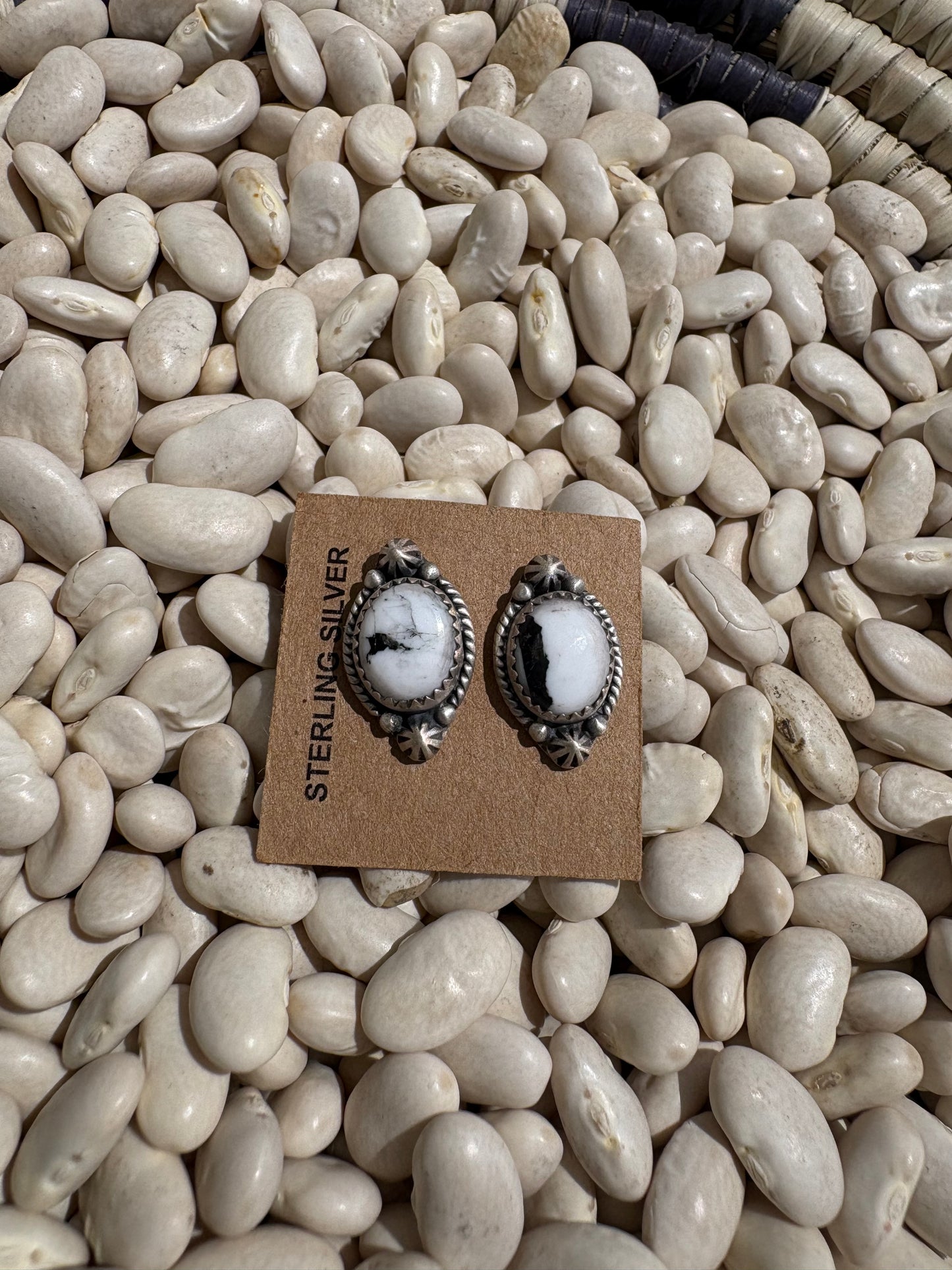 White Buffalo Mini Studs