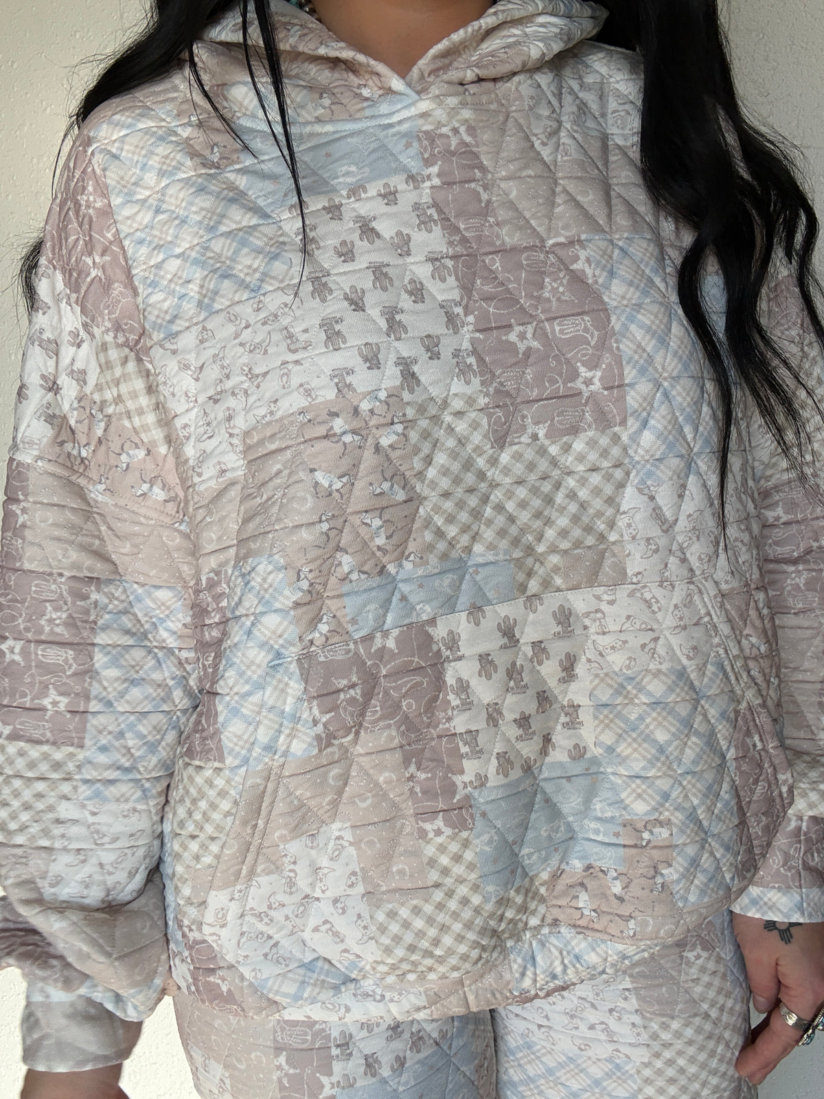 Western Way Quilted Hoodie