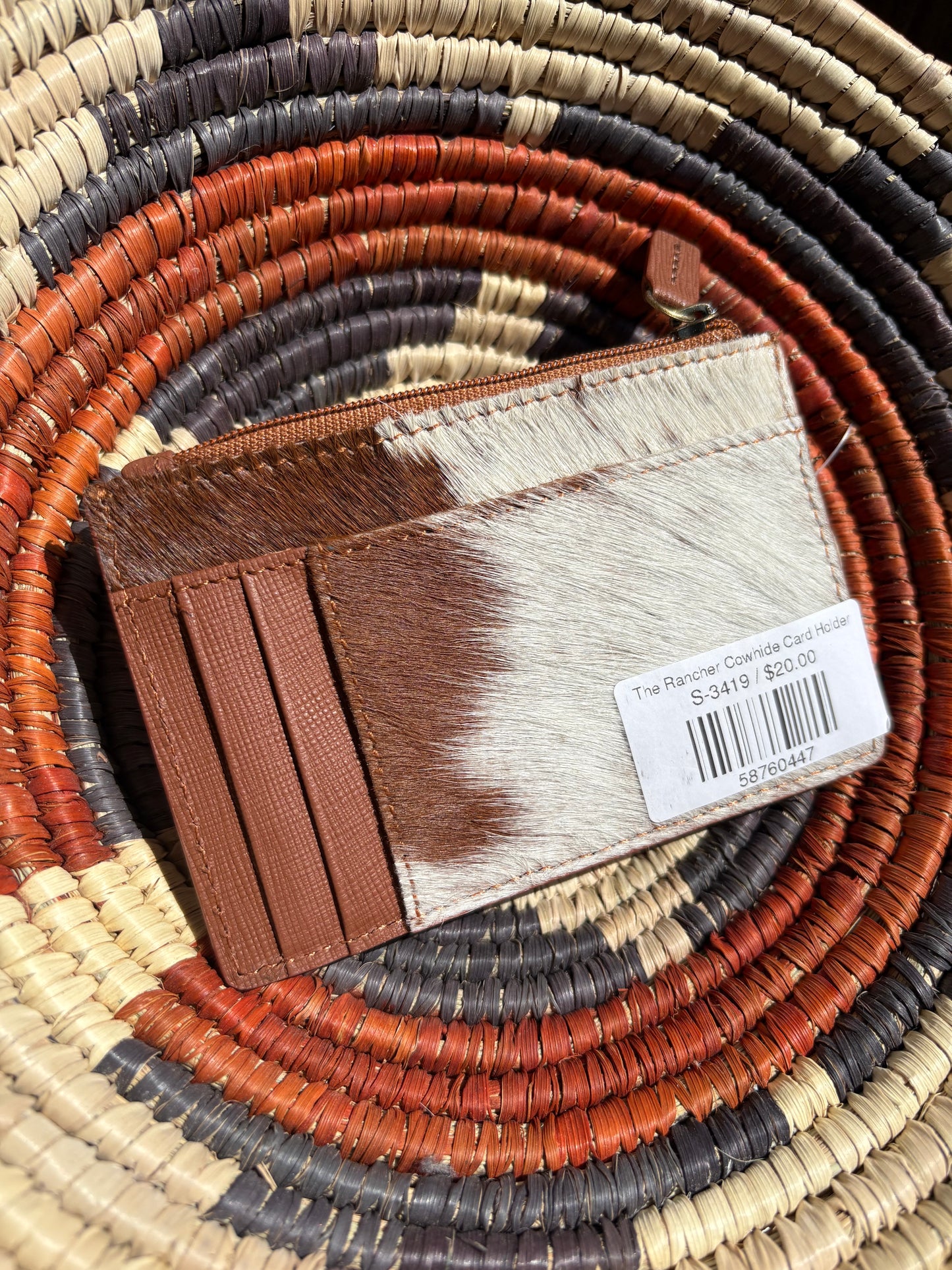 The Rancher Cowhide Card Holder