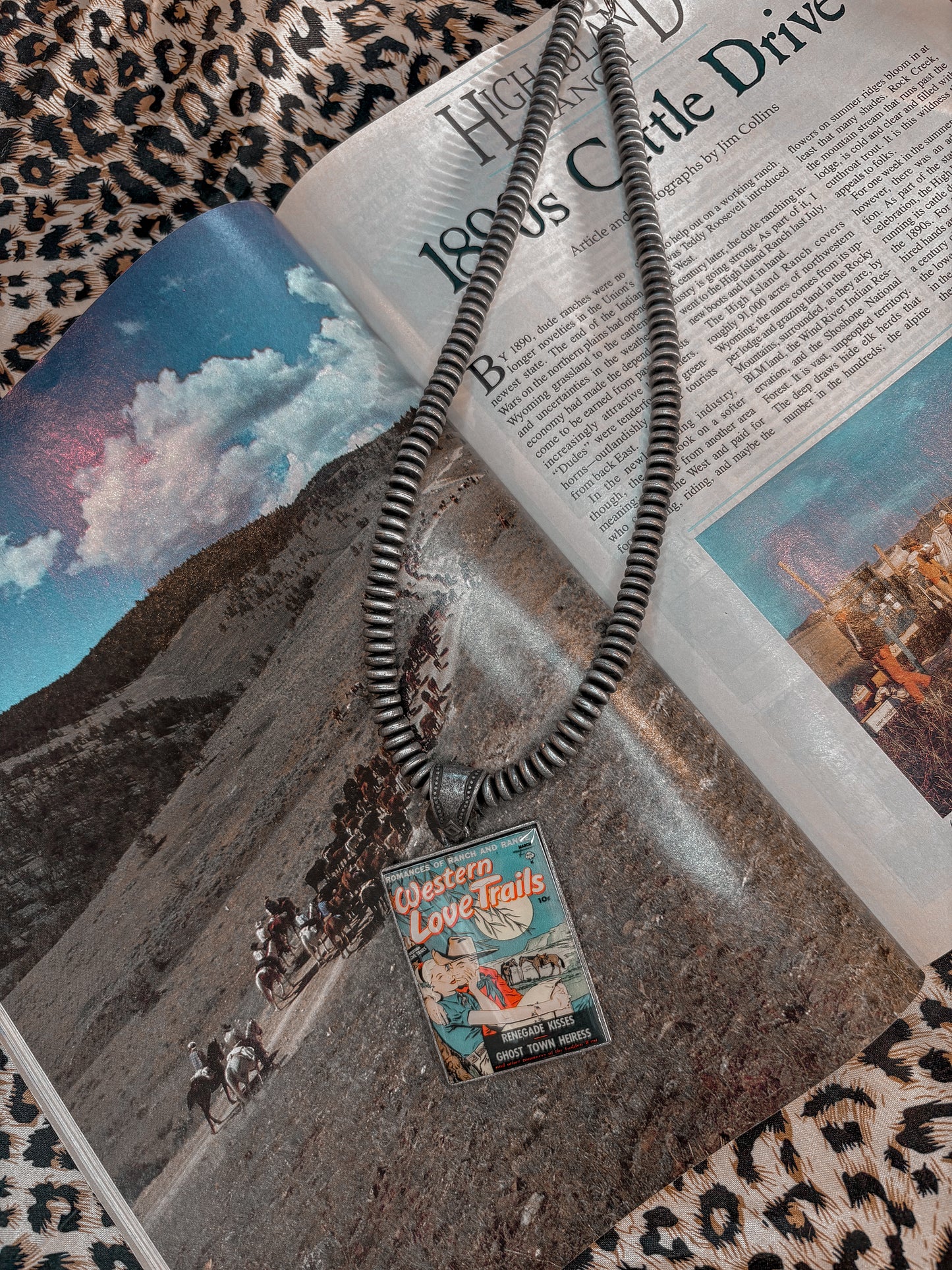 Western Love Pendant & Pearls