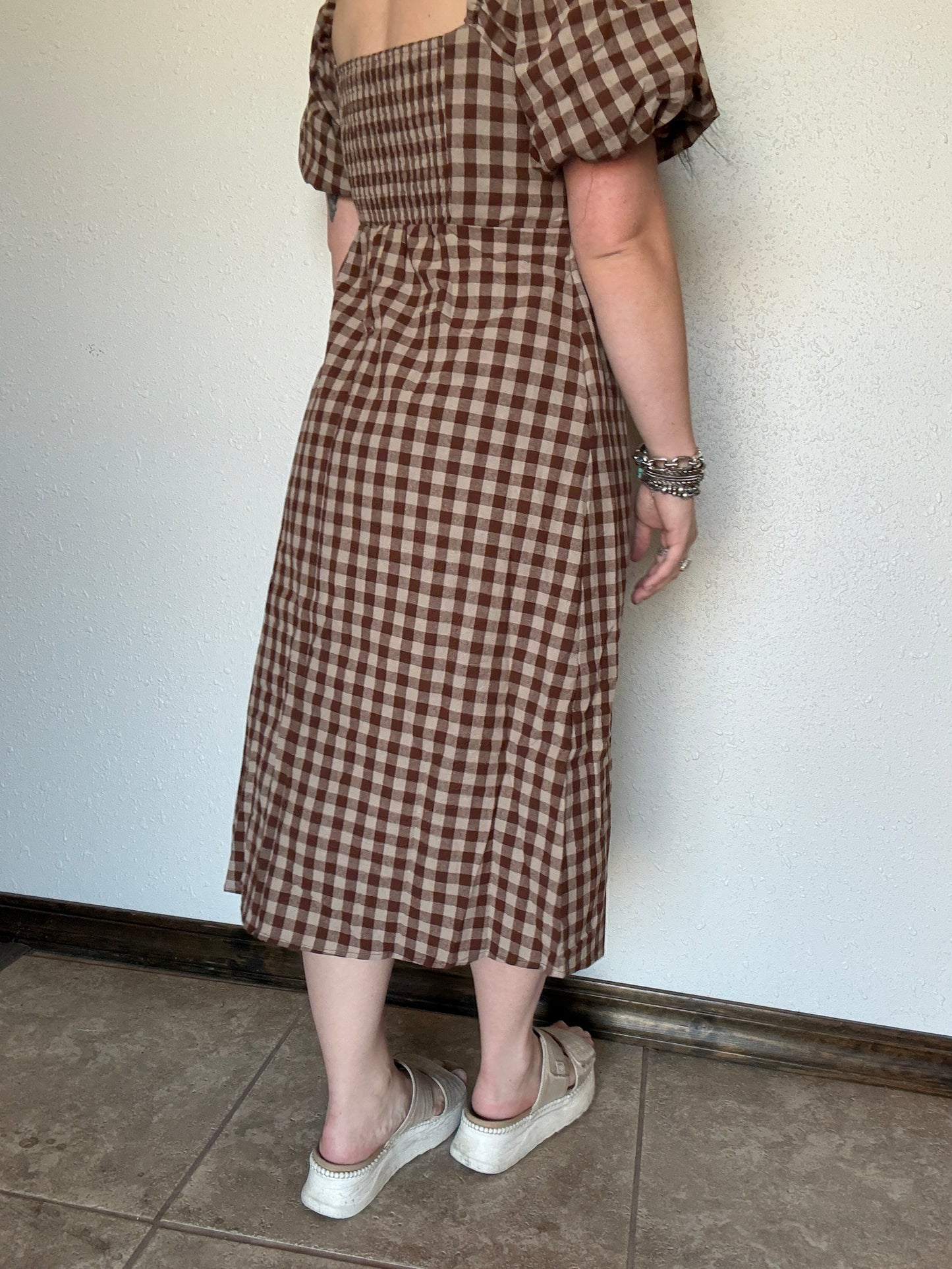 The Autumn Bubble Sleeve Dress