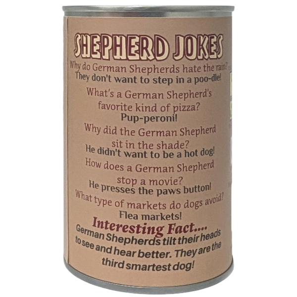 Canned German Shepherd Stuffie