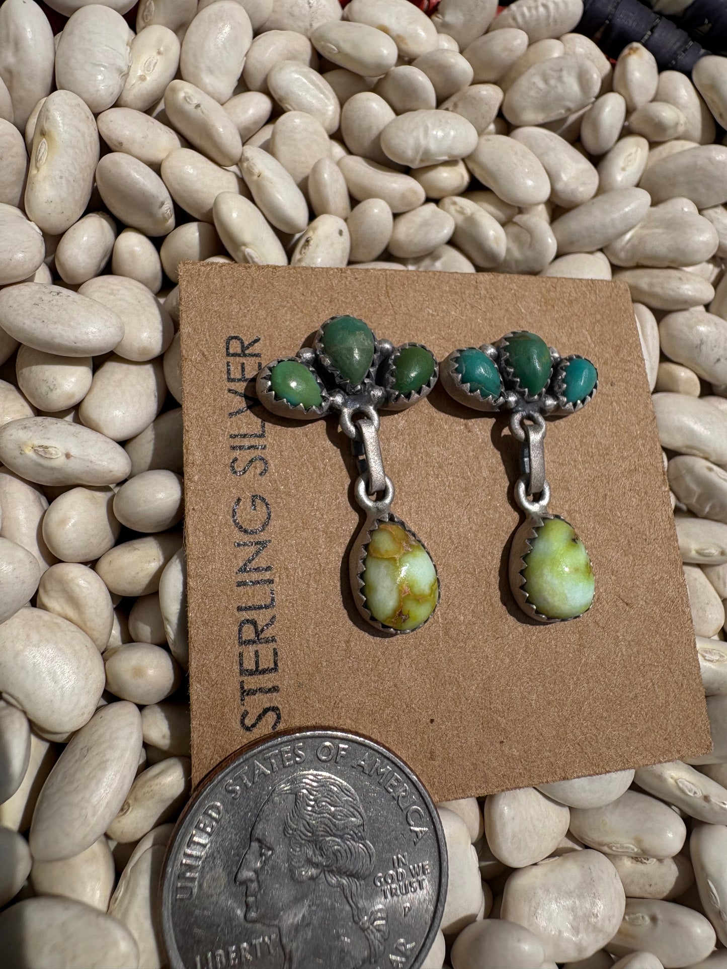 Mojave Turquoise & Palomino Dangles