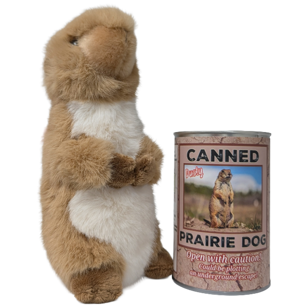 Dusty the Canned Prairie Dog Stuffie