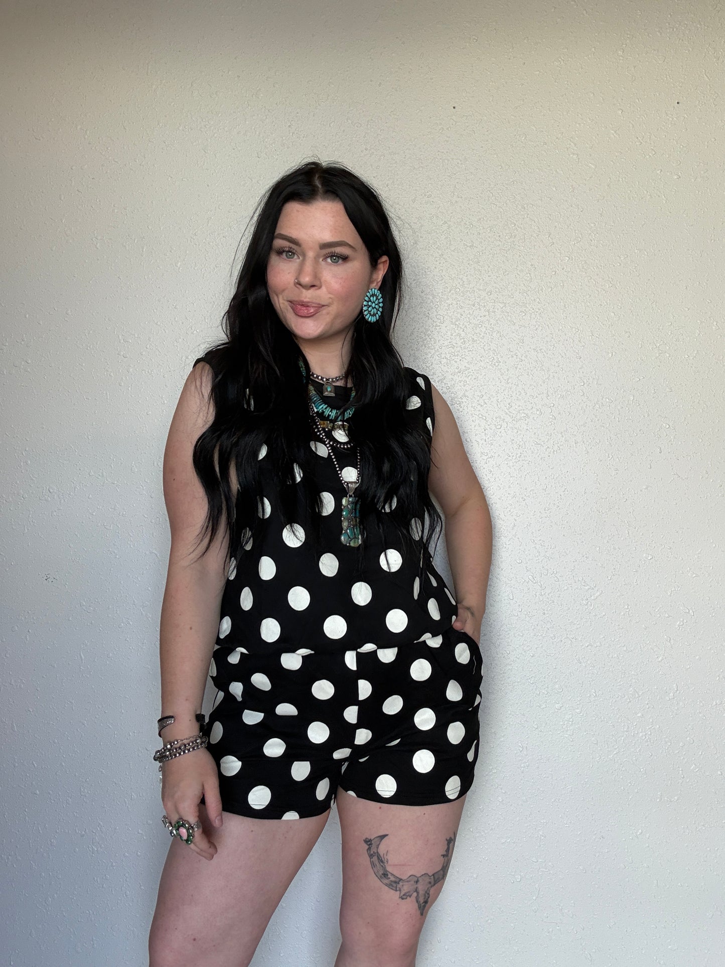 The Avery Polka Dot Lounge Set