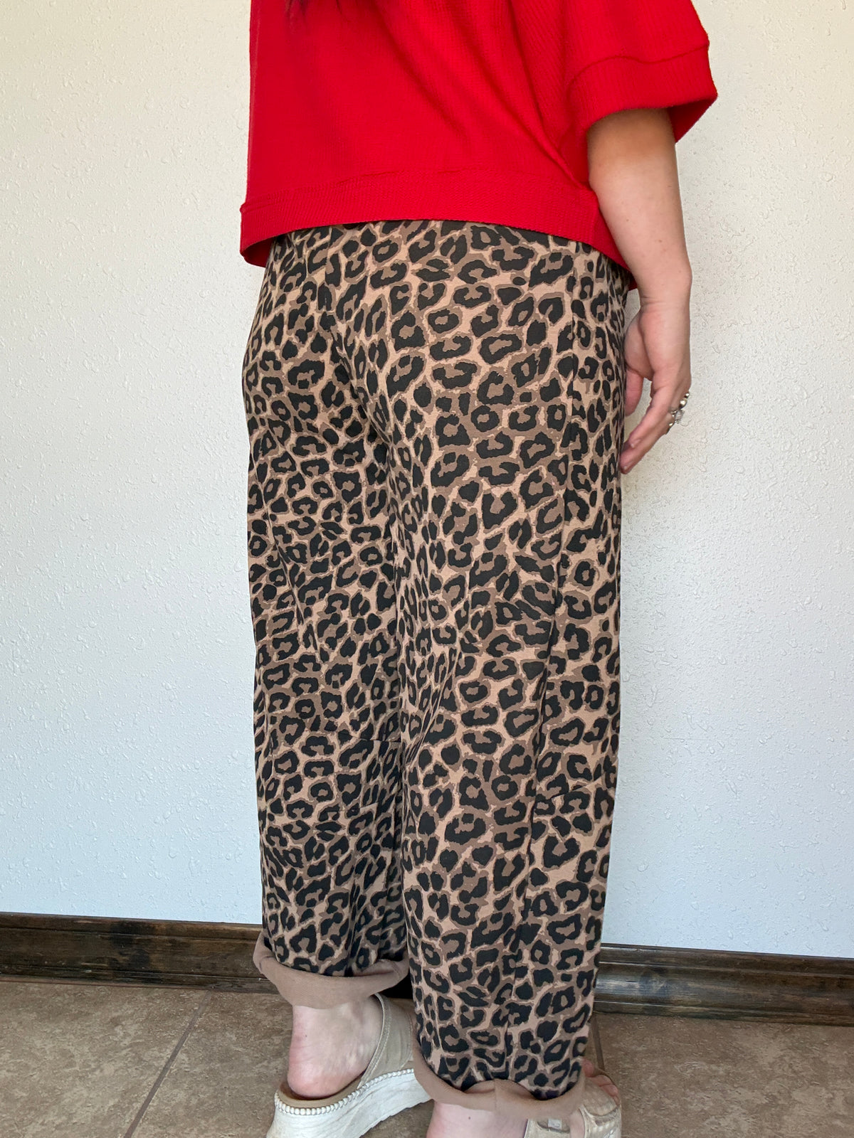 Lucy Leopard Barrel Pants