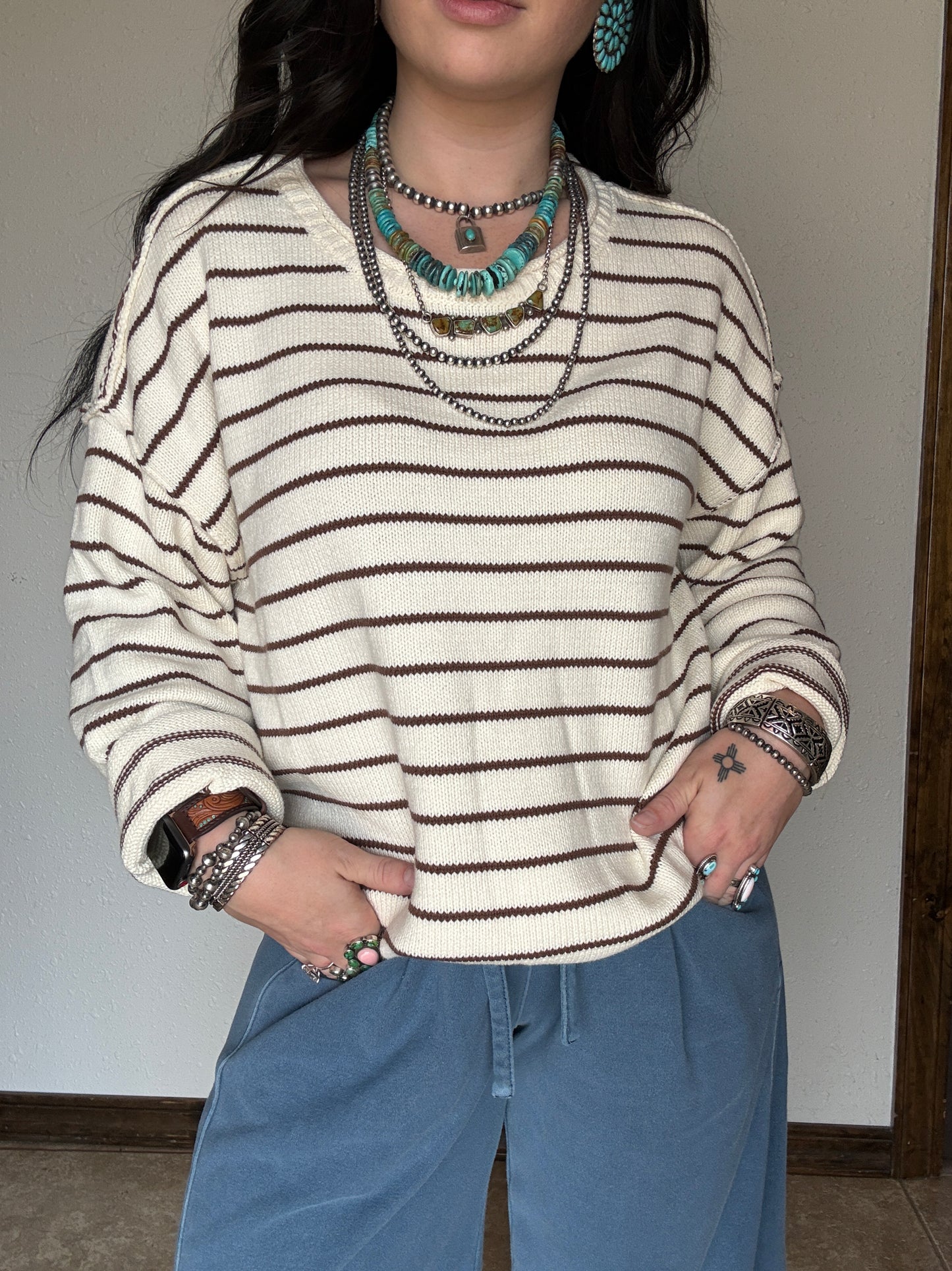 The Carmel Stripe Sweater