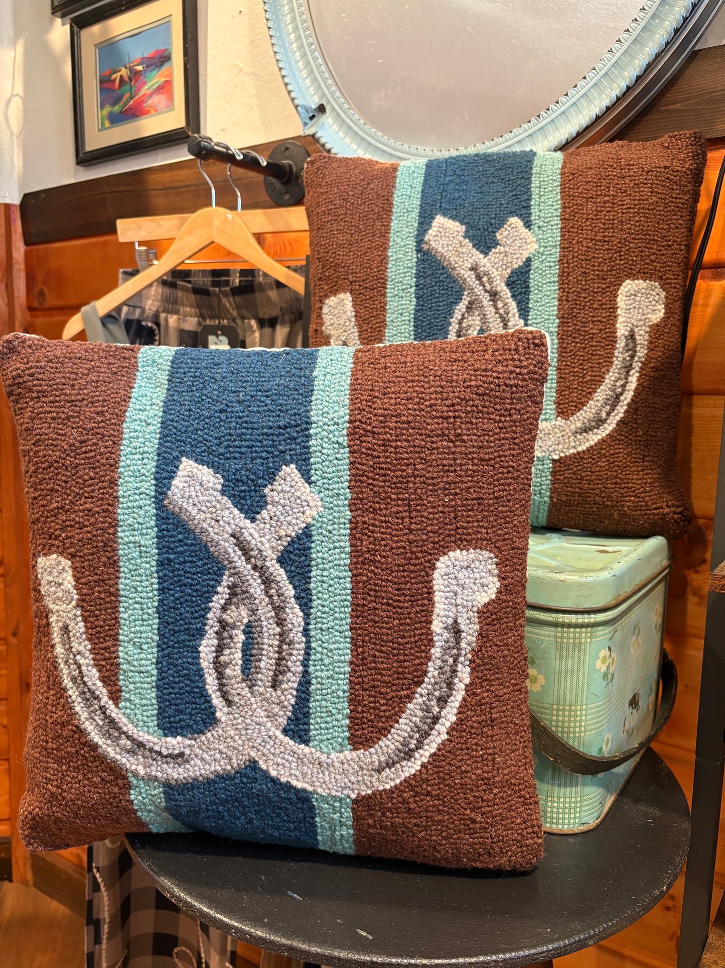 Country Club Wool Hook Pillow