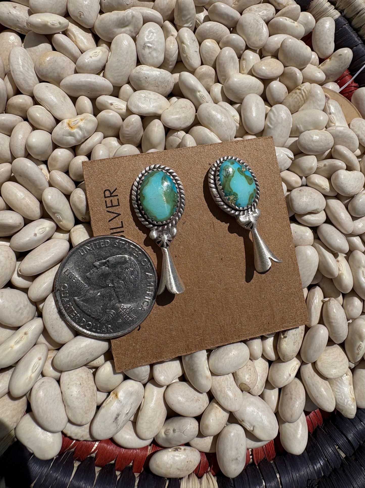 Sonoran Gold Turquoise Blossom Studs