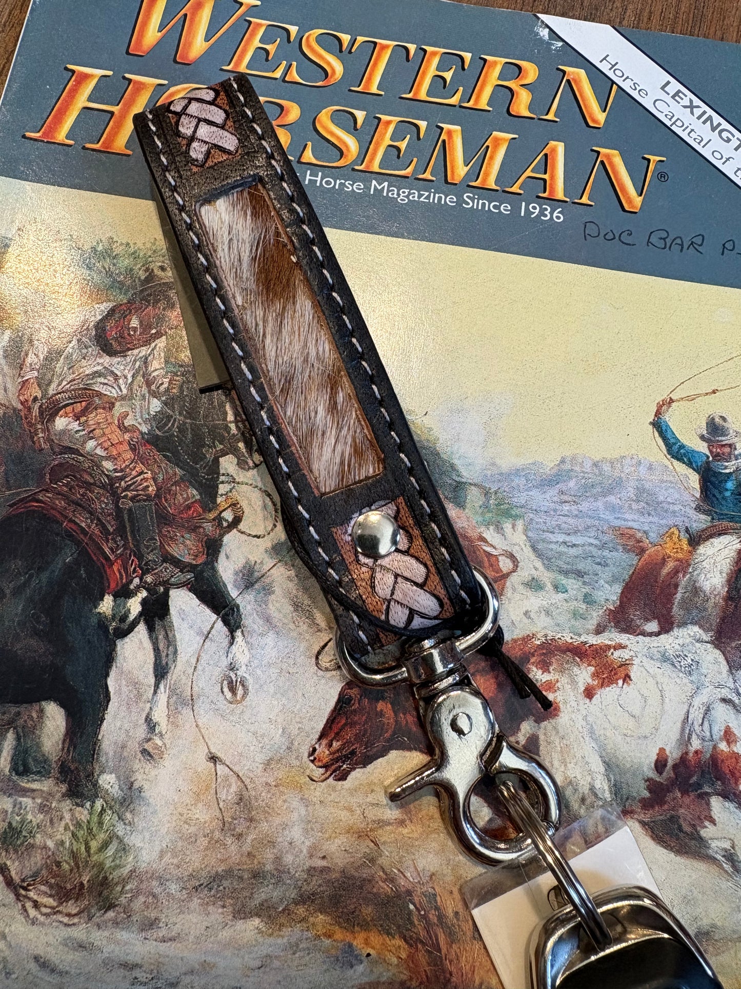 Braided Buckle Hairon Key Fob