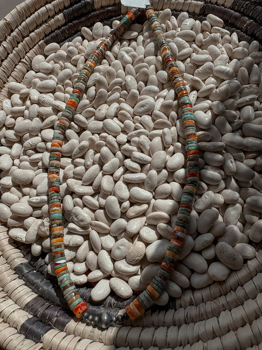 Mixed Stone & Sterling Silver Necklace