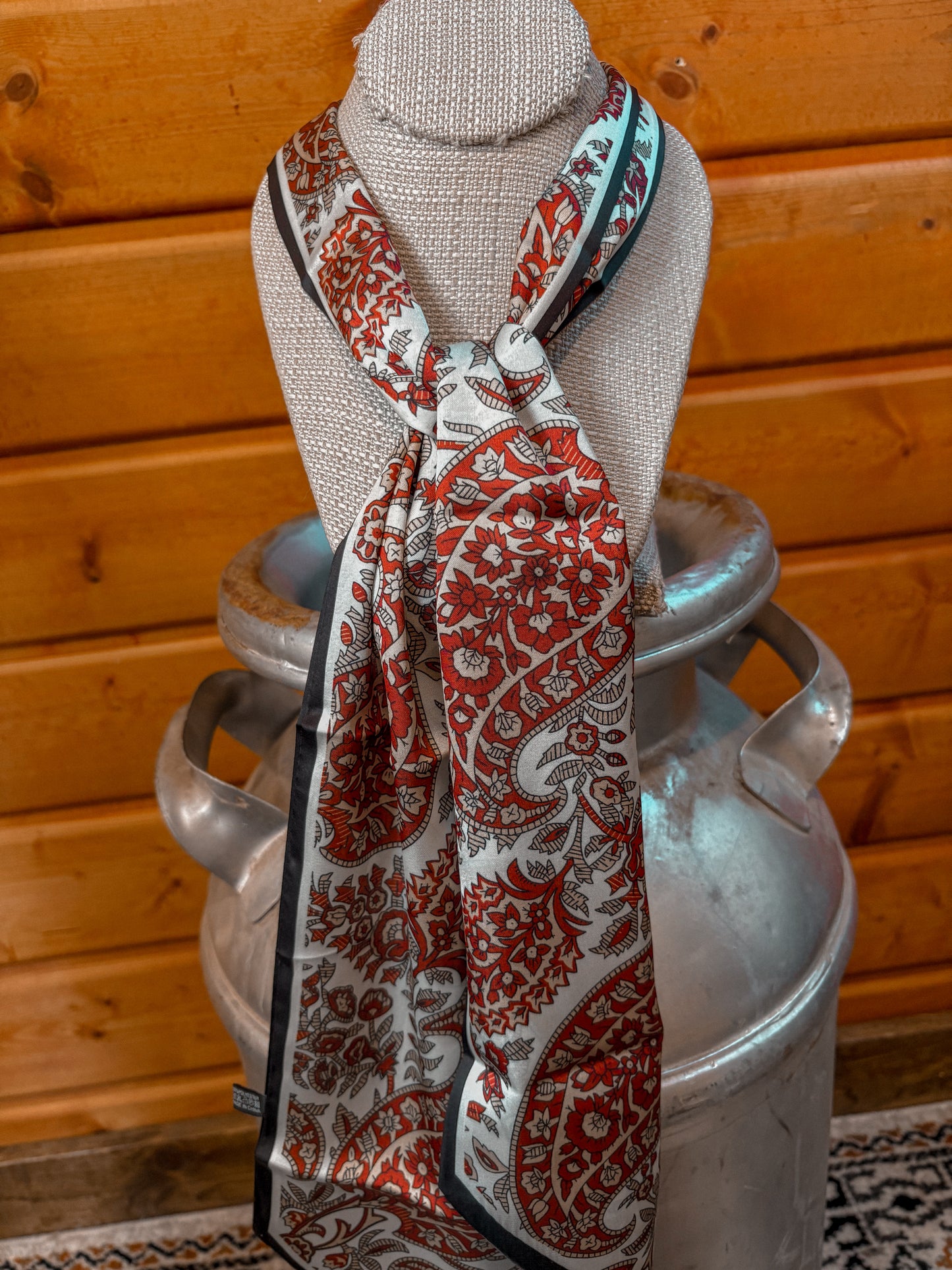 Red Florals Twilly