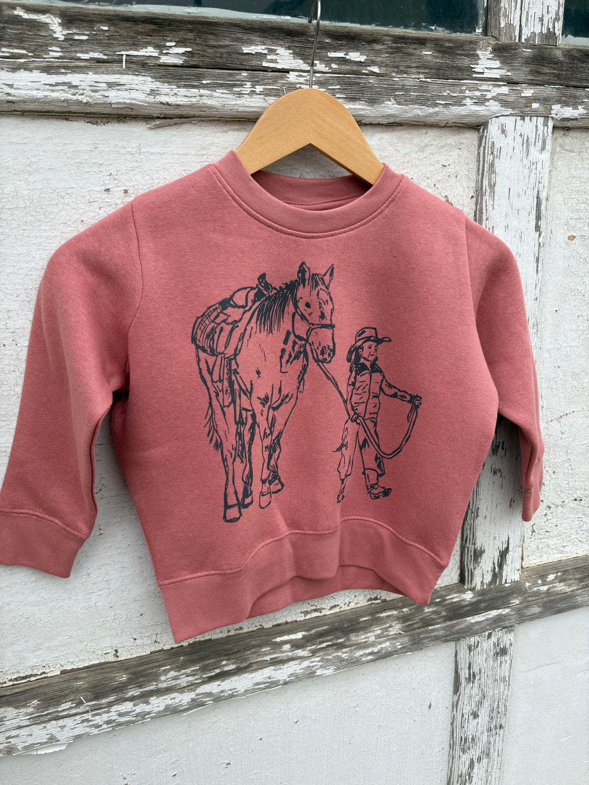 Little Cowgirl Youth Crewneck: Youth
