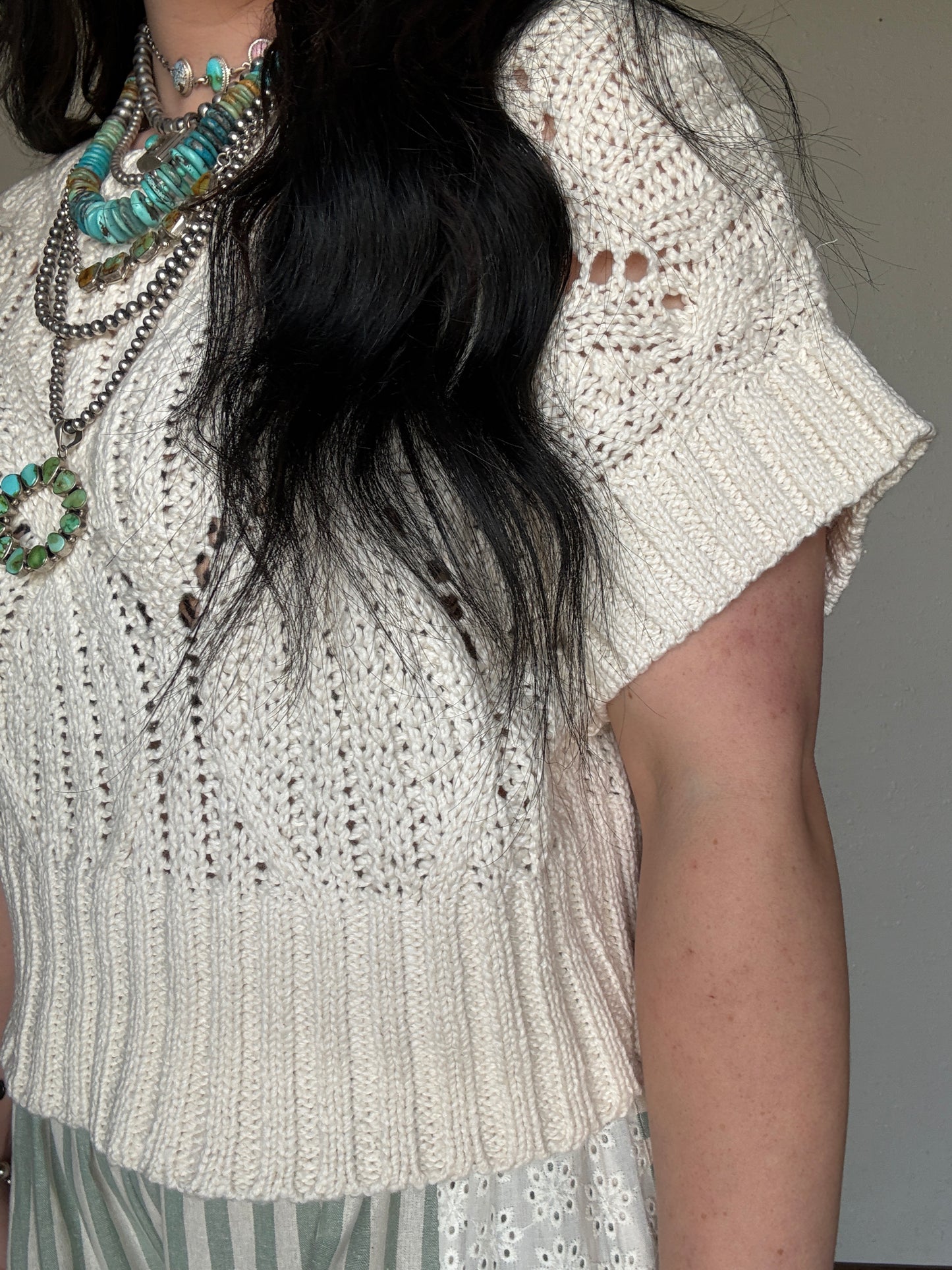 The Missy Crochet Top *Cream