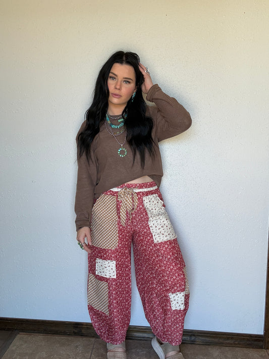 Fall Bloom Ballon Pants