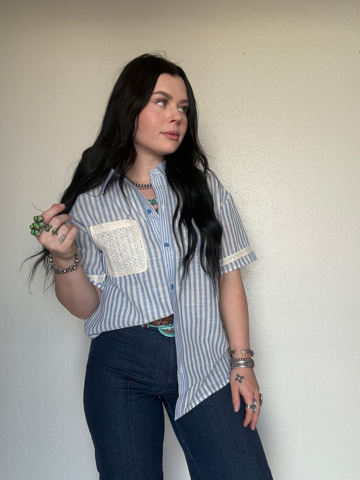 The Ester Button Up *Blue