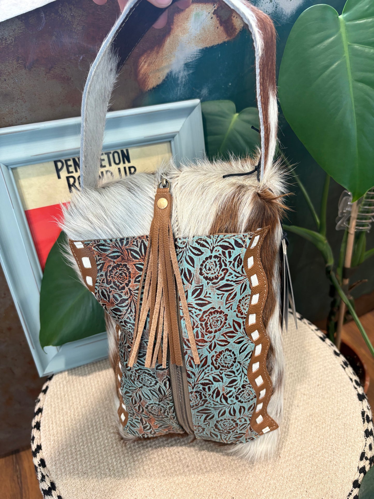 The Cass Cowhide Toiletry Bag