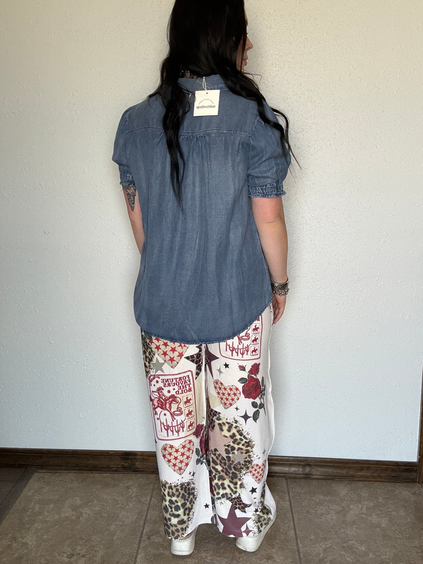 The Star Leopard Drawstring Pants